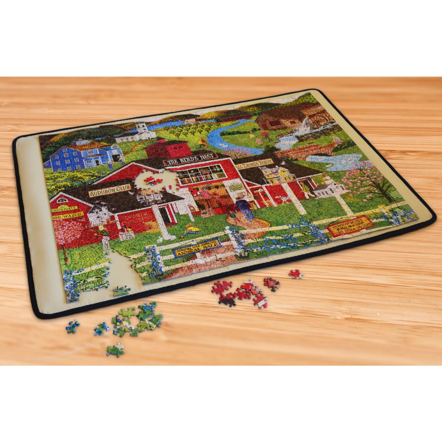 MasterPieces Accessories Jigsaw Puzzle Roll-Up Mat & Stow Box, 1