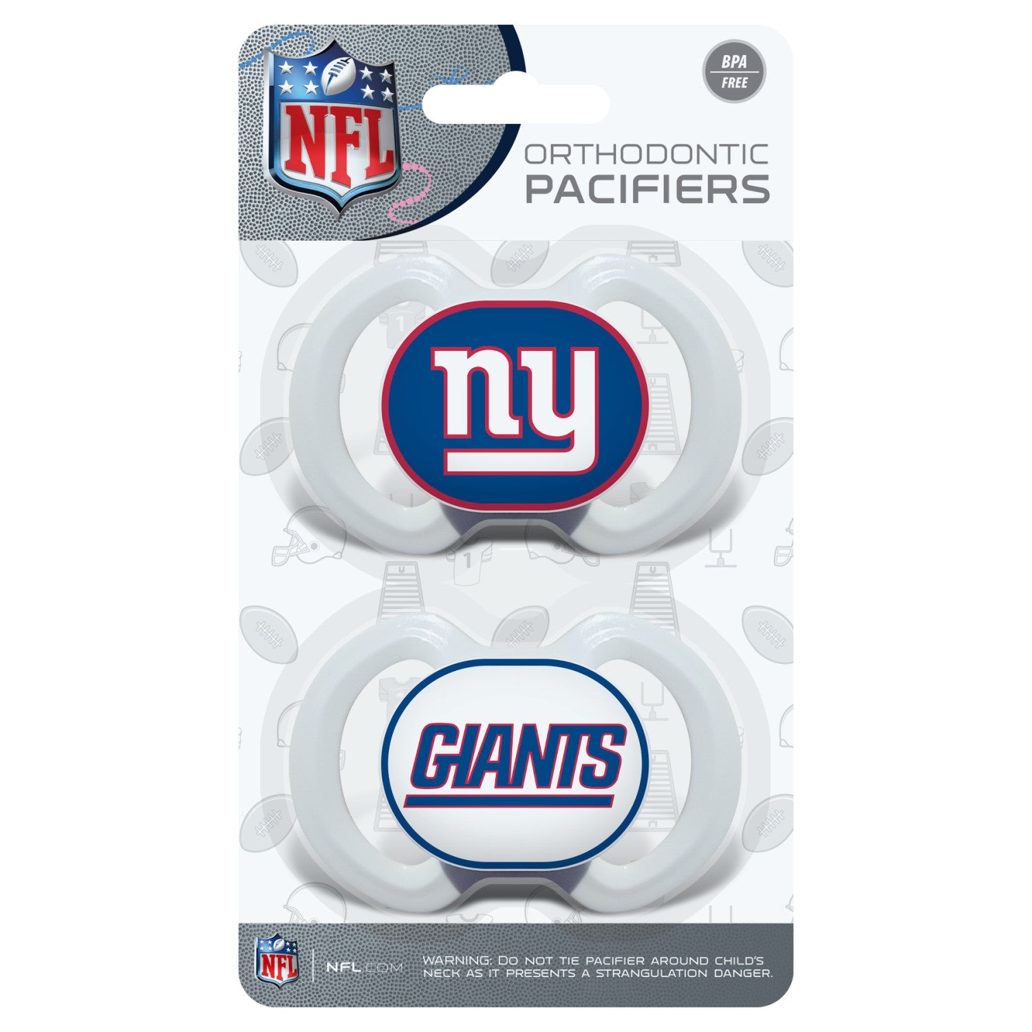 New York Giants NFL Pacifier 2-Pack