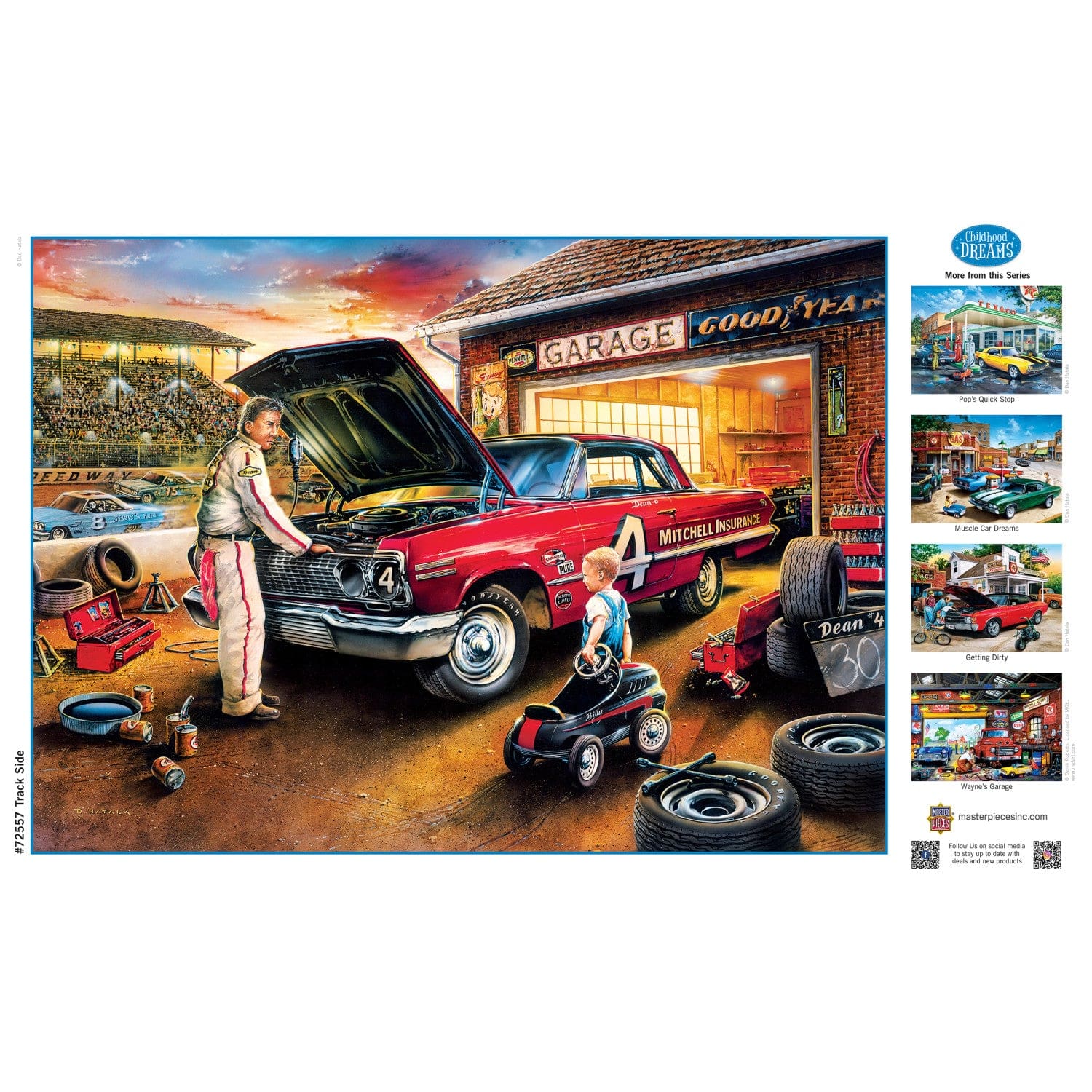 Childhood Dreams - Track Side 1000 Piece Jigsaw Puzzle