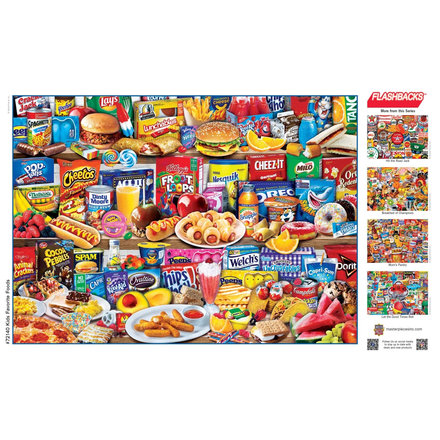 Flashbacks - Kids Favorite Foods 1000 Piece Jigsaw Puzzle