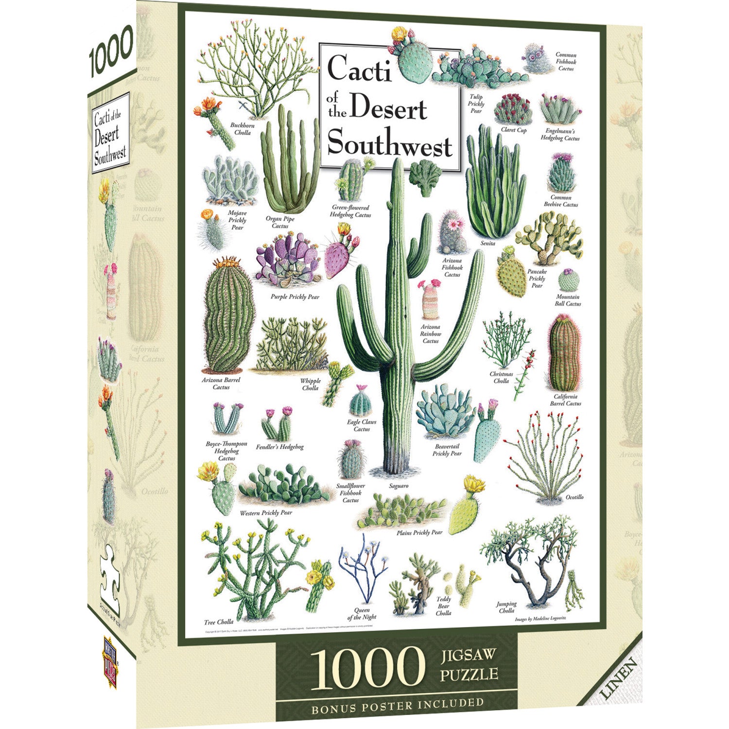 Cacti of the Desert Southwest 1000 Piece Jigsaw Puzzle