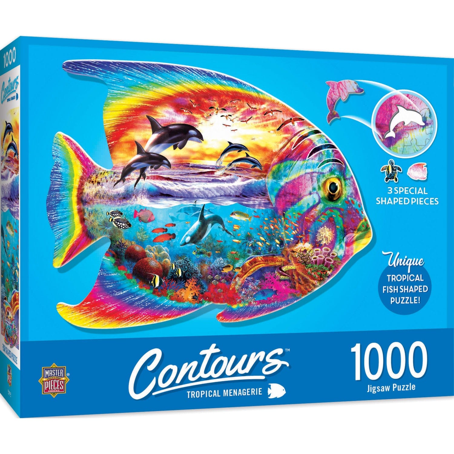 Contours - Tropical Menagerie 1000 Piece Puzzle