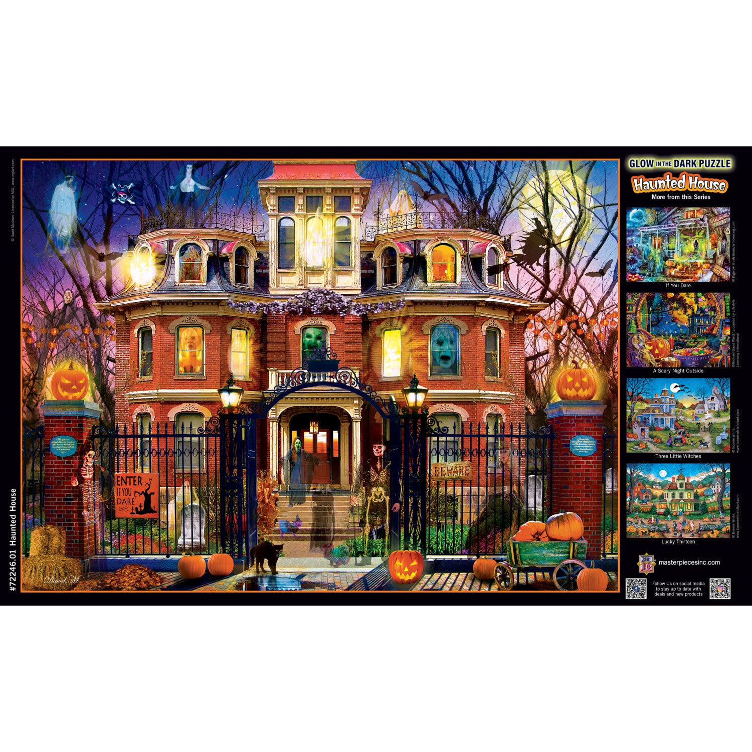 Glow in the Dark - Haunted House on the Hill 1000 Piece Jigsaw Puzzle