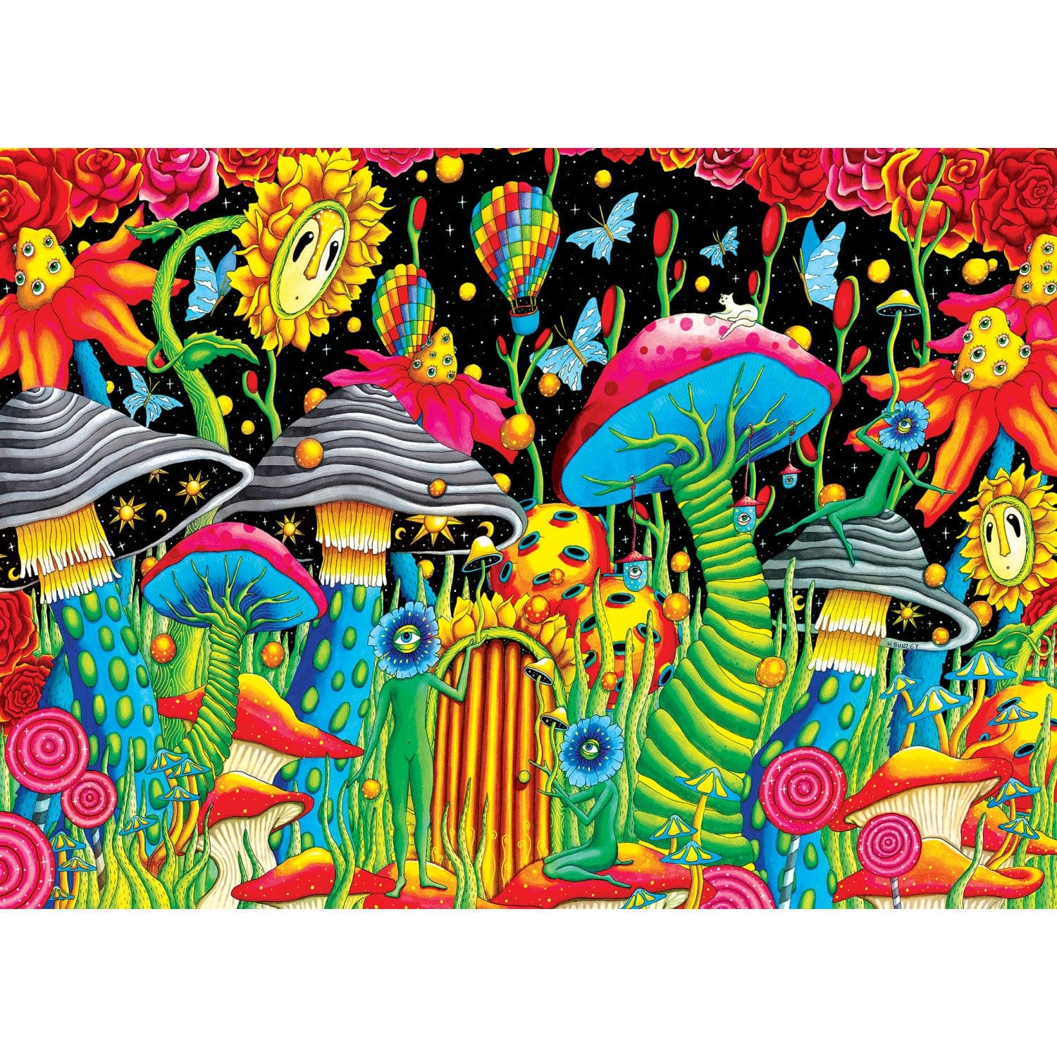 Wonderous Worlds - Garden of Cosmic Delight 1000 Piece Puzzle