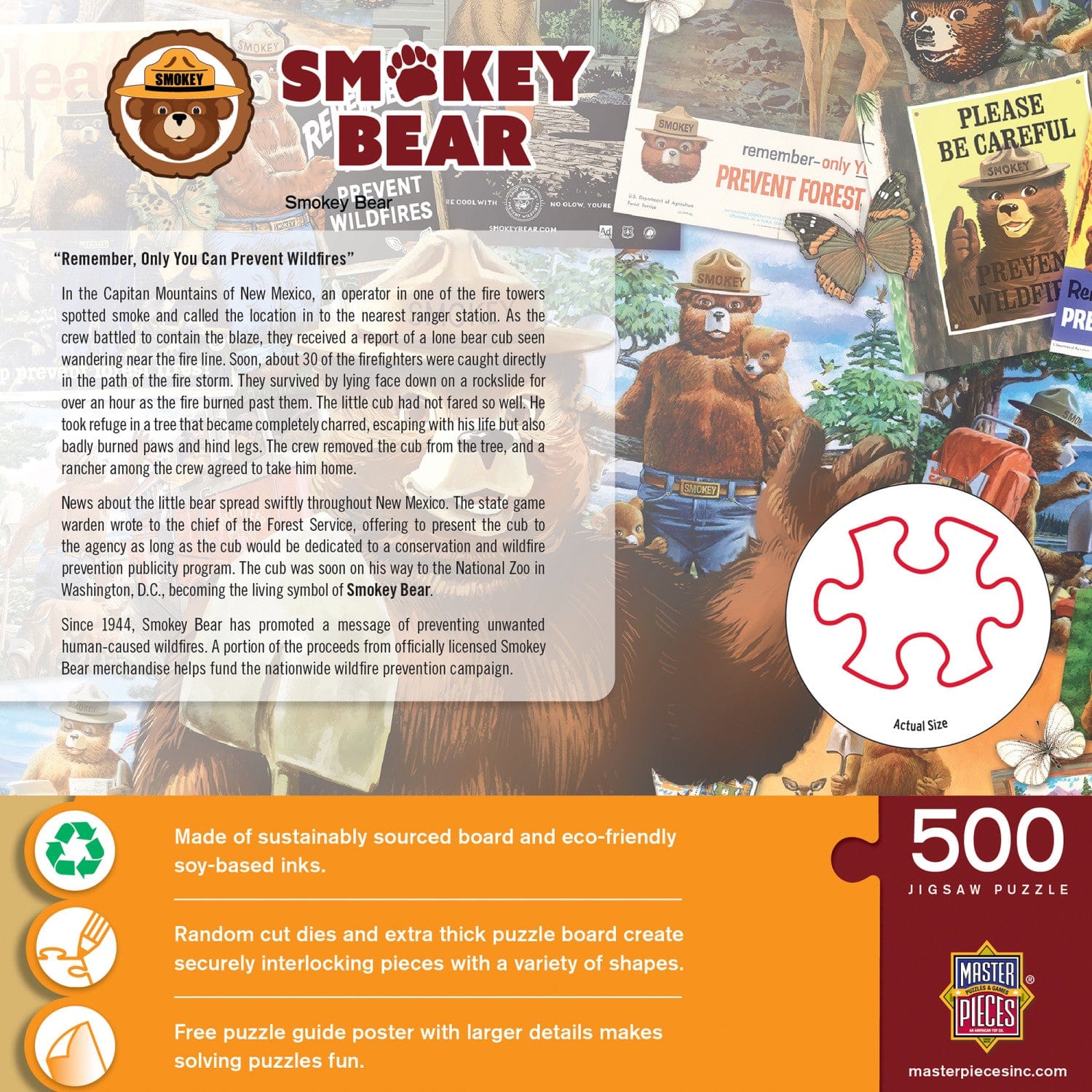 Smokey Bear Posters 500 Piece Puzzle