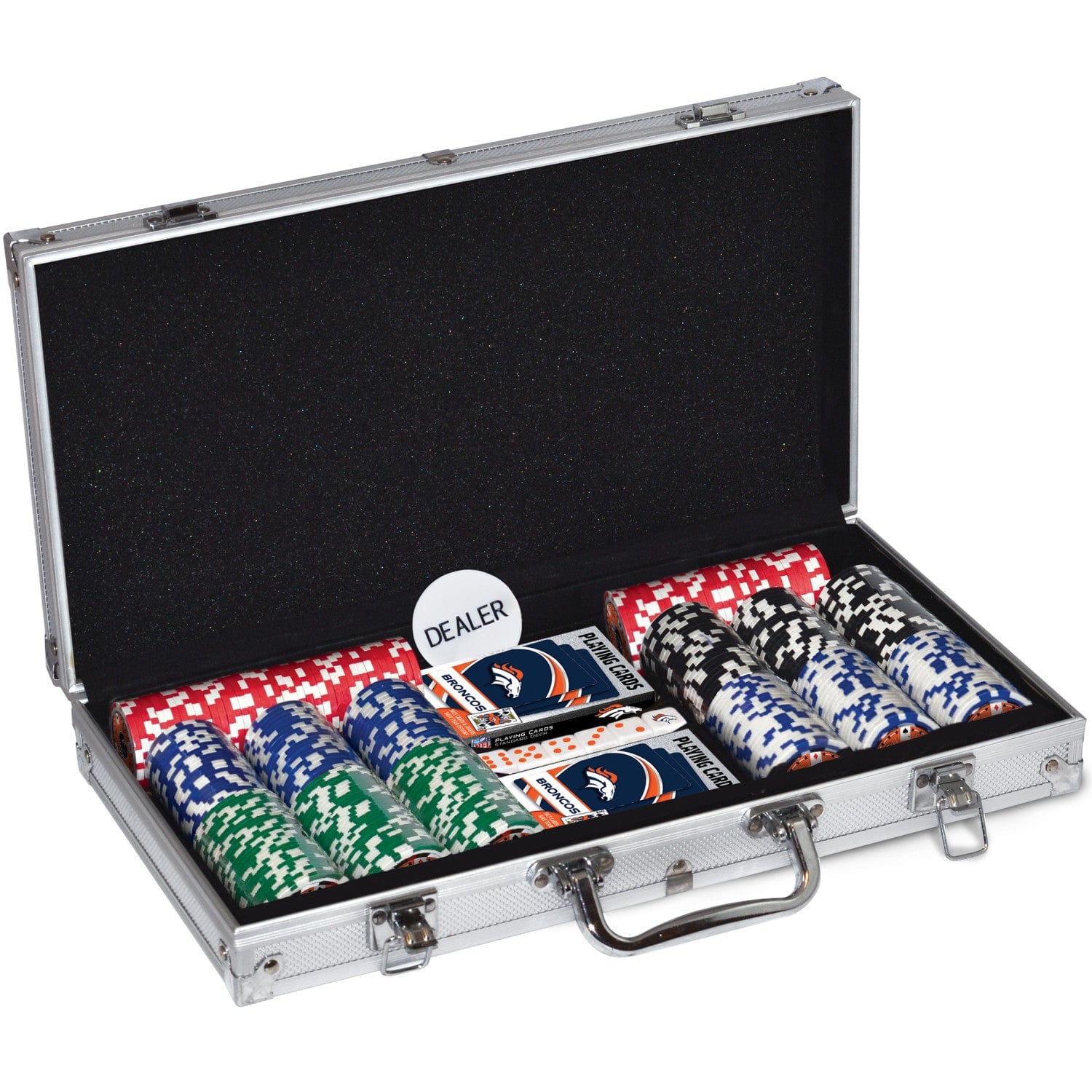 Denver Broncos 300 Piece Poker Set