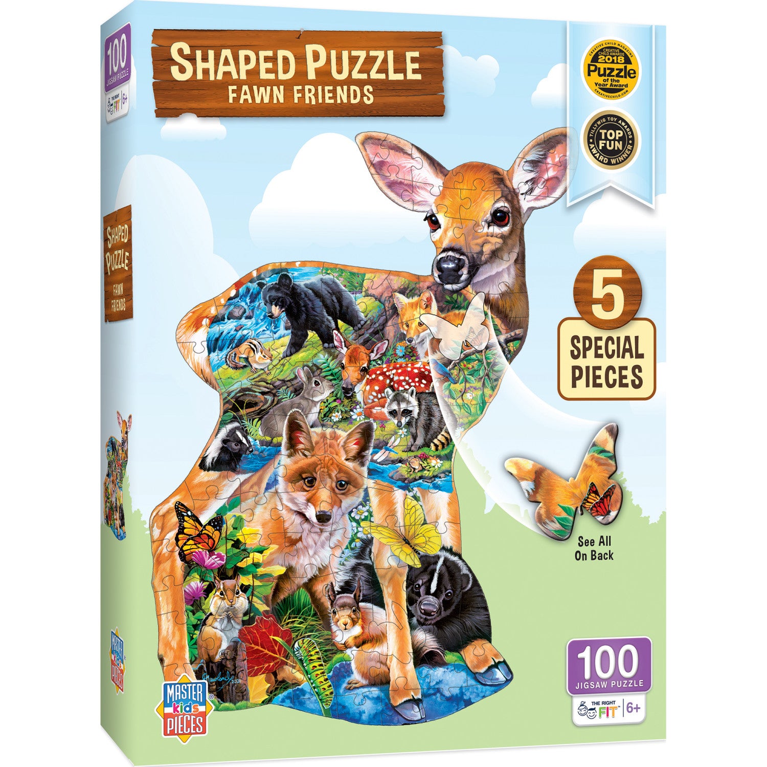 Trefl World Map with Animals Kids Jigsaw Puzzle - 25pc