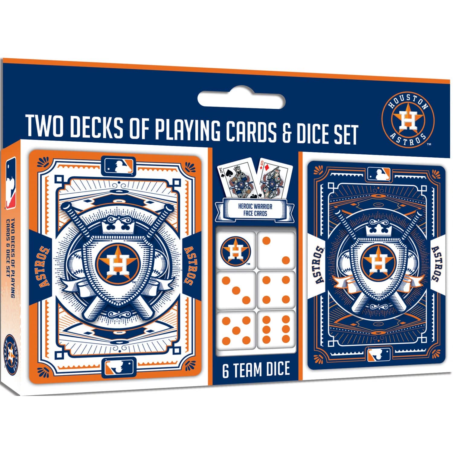 Houston Astros - 2-Pack Playing Cards & Dice Set