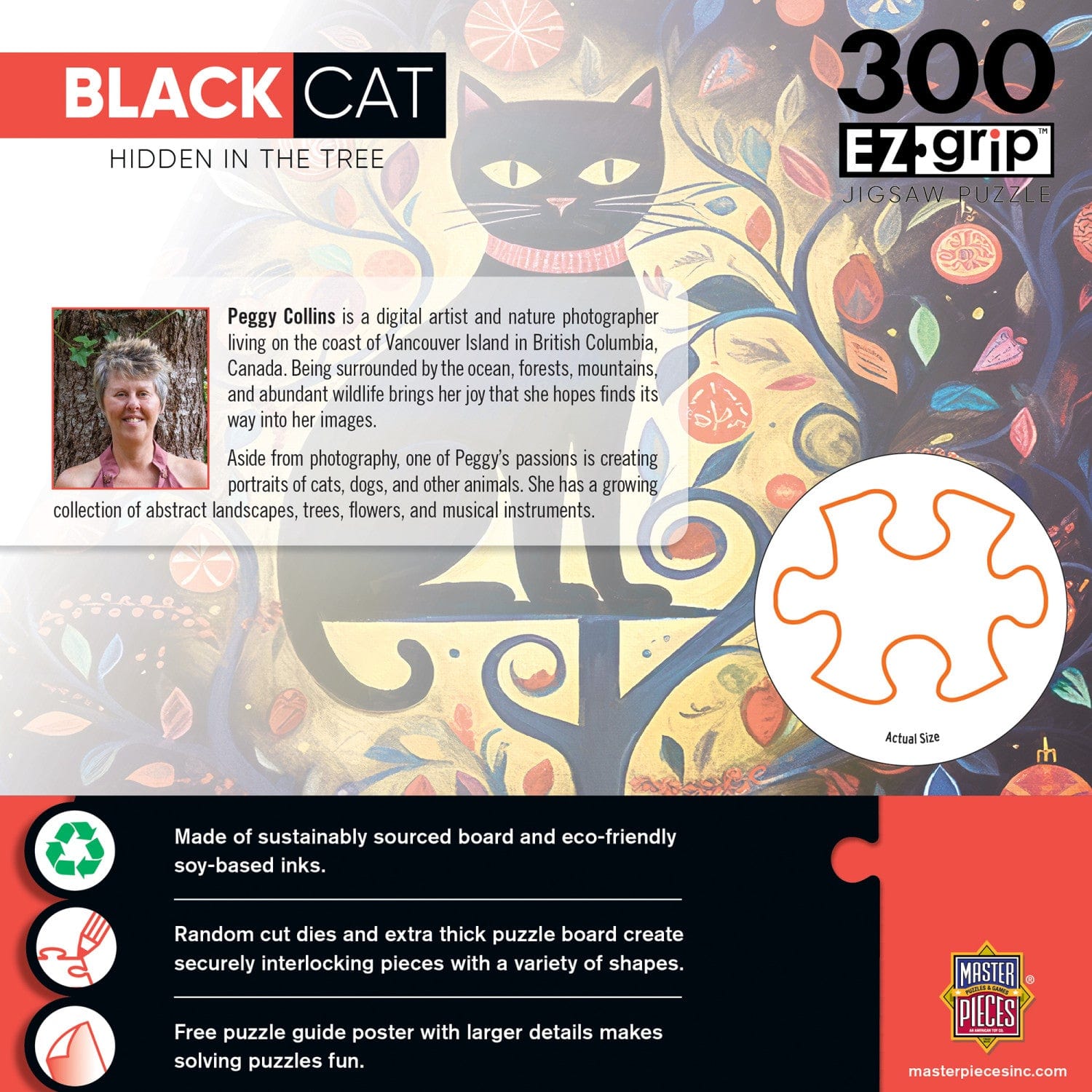 Black Cats - Hidden in the Tree 300 Piece EZ Grip Jigsaw Puzzle