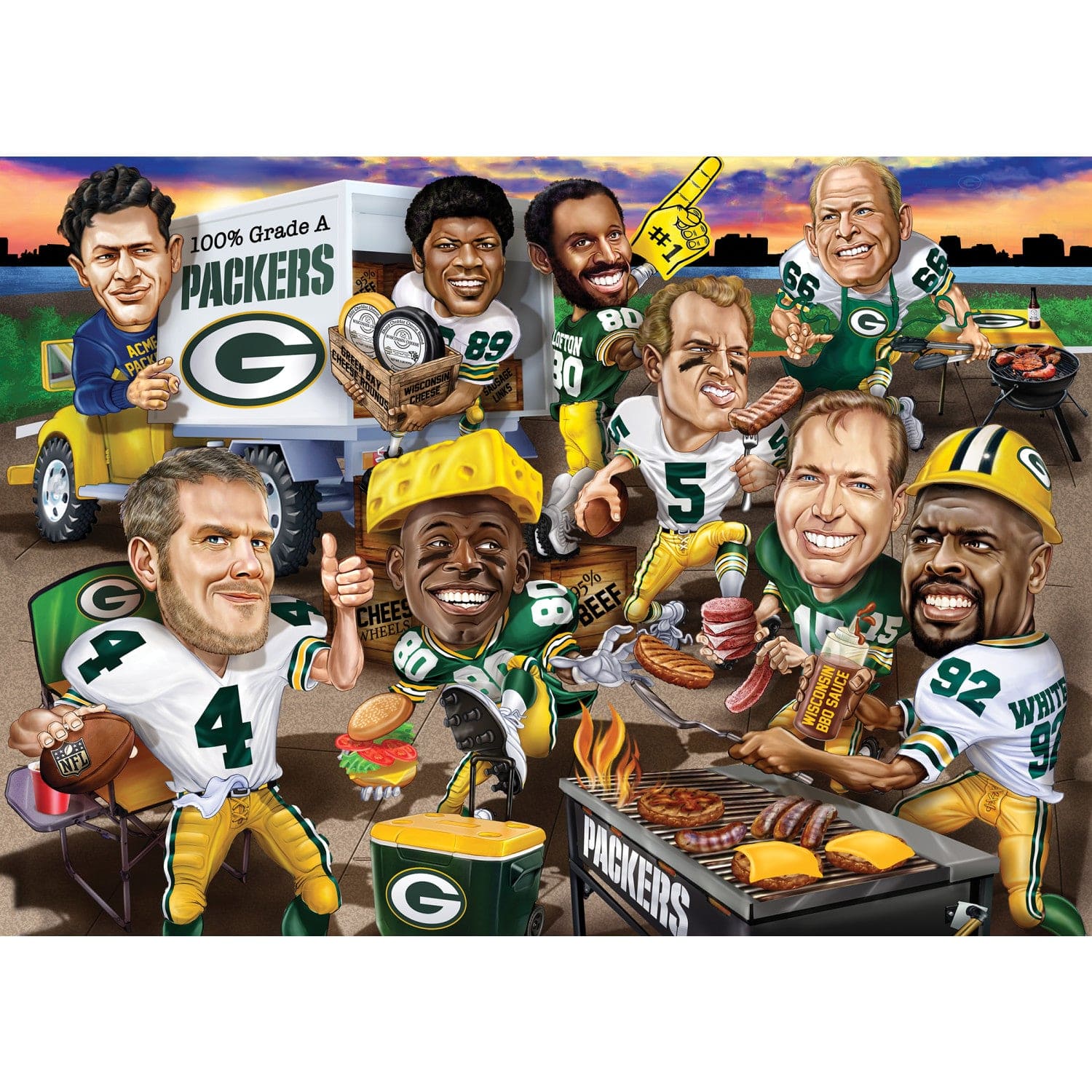 Green Bay Packers NFL All-Time Greats 500pc Puzzle