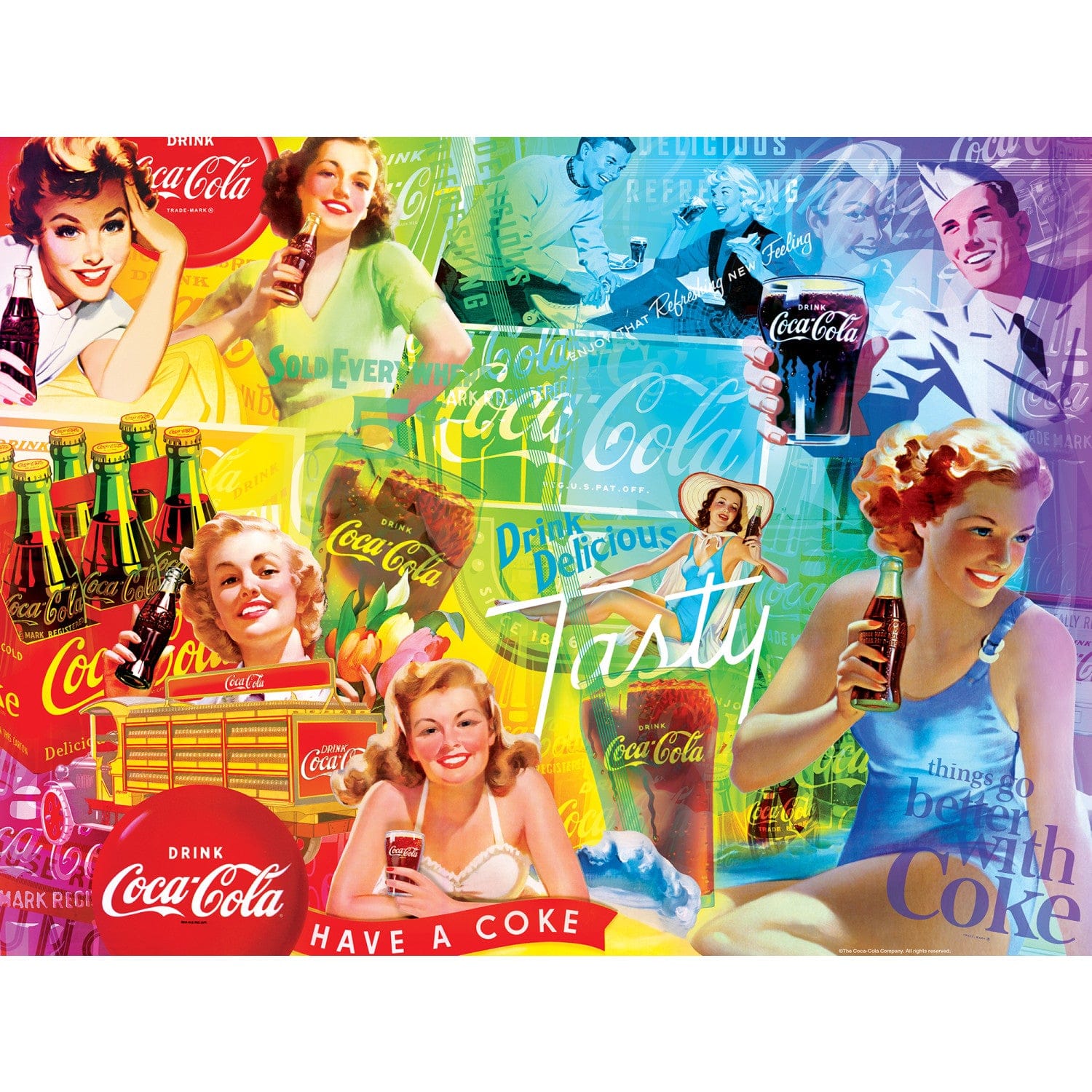 Coca-Cola - Rainbow 300 Piece EZ Grip Puzzle