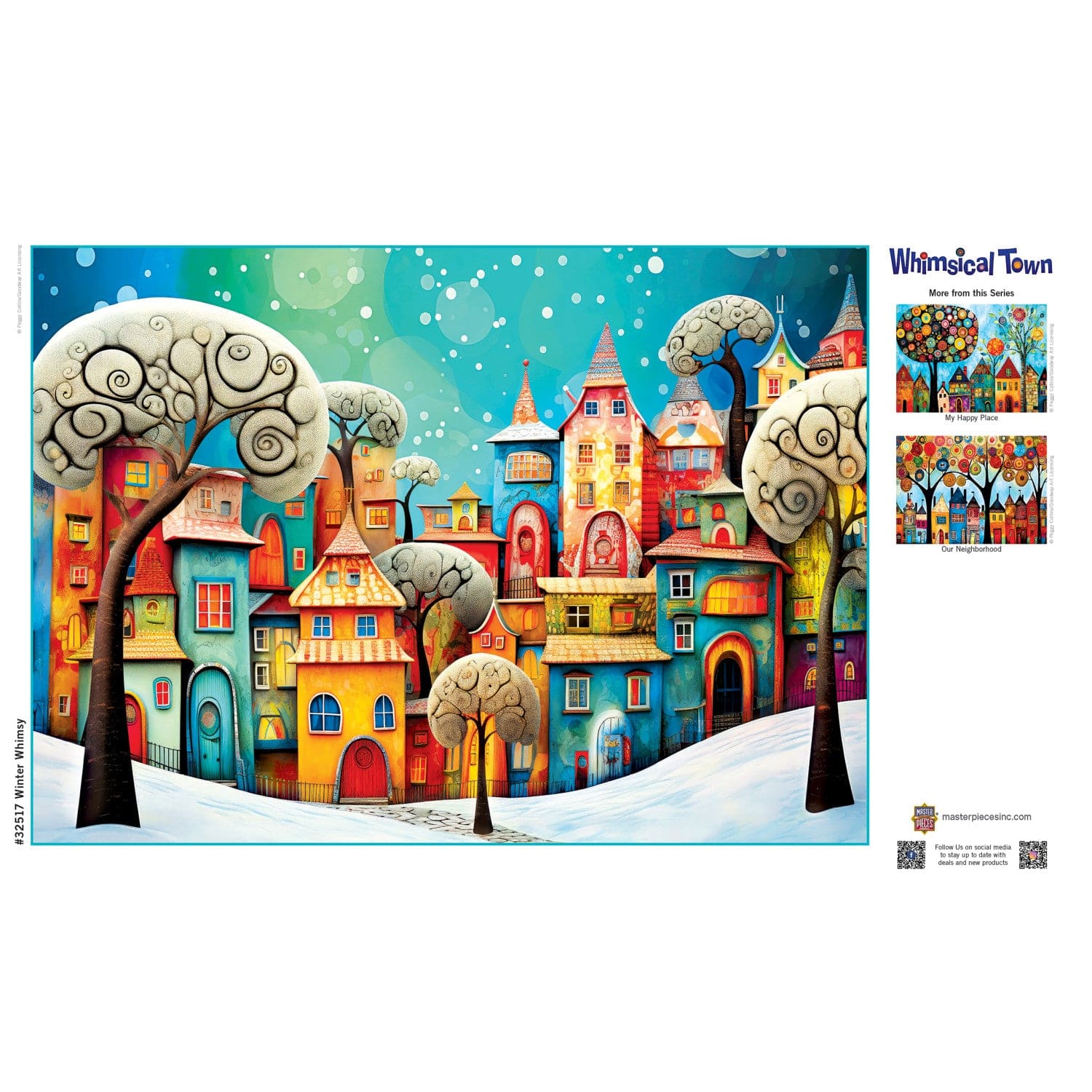 Whimsical Town - Winter Whimsey 500 Piece Jigsaw Puzzle