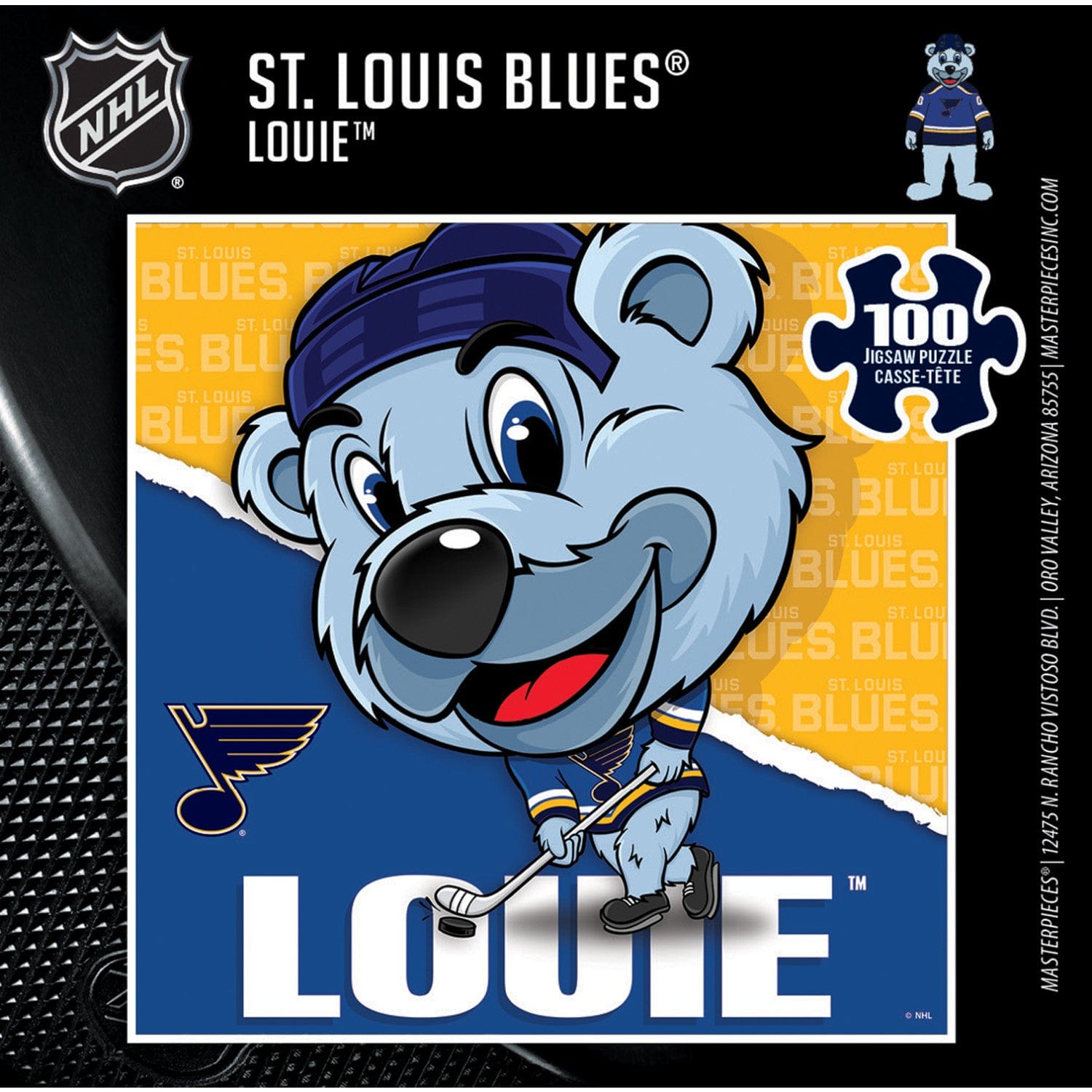 Louie - St. Louis Blues Mascot 100 Piece Jigsaw Puzzle