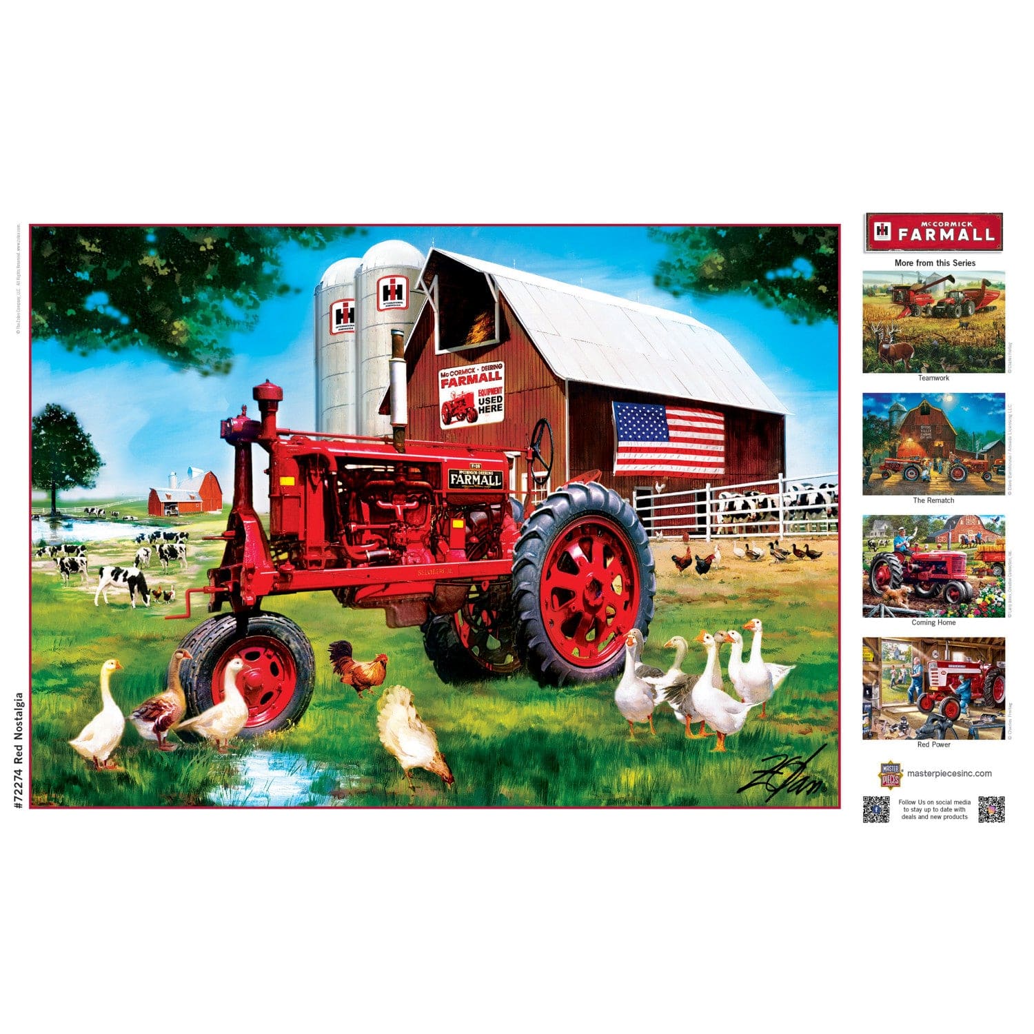 Farmall - Red Nostalgia 1000 Piece Jigsaw Puzzle