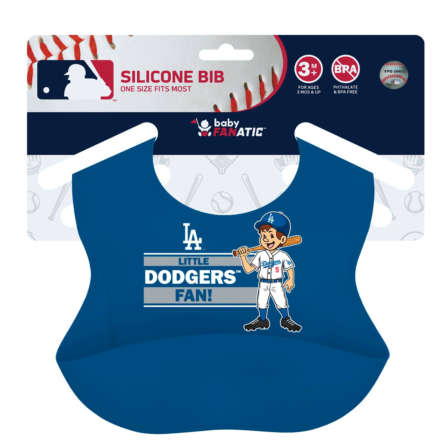 Los Angeles Dodgers MLB Silicone Bib