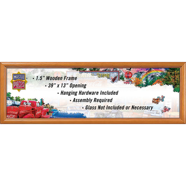 Panoramic puzzle deals frame