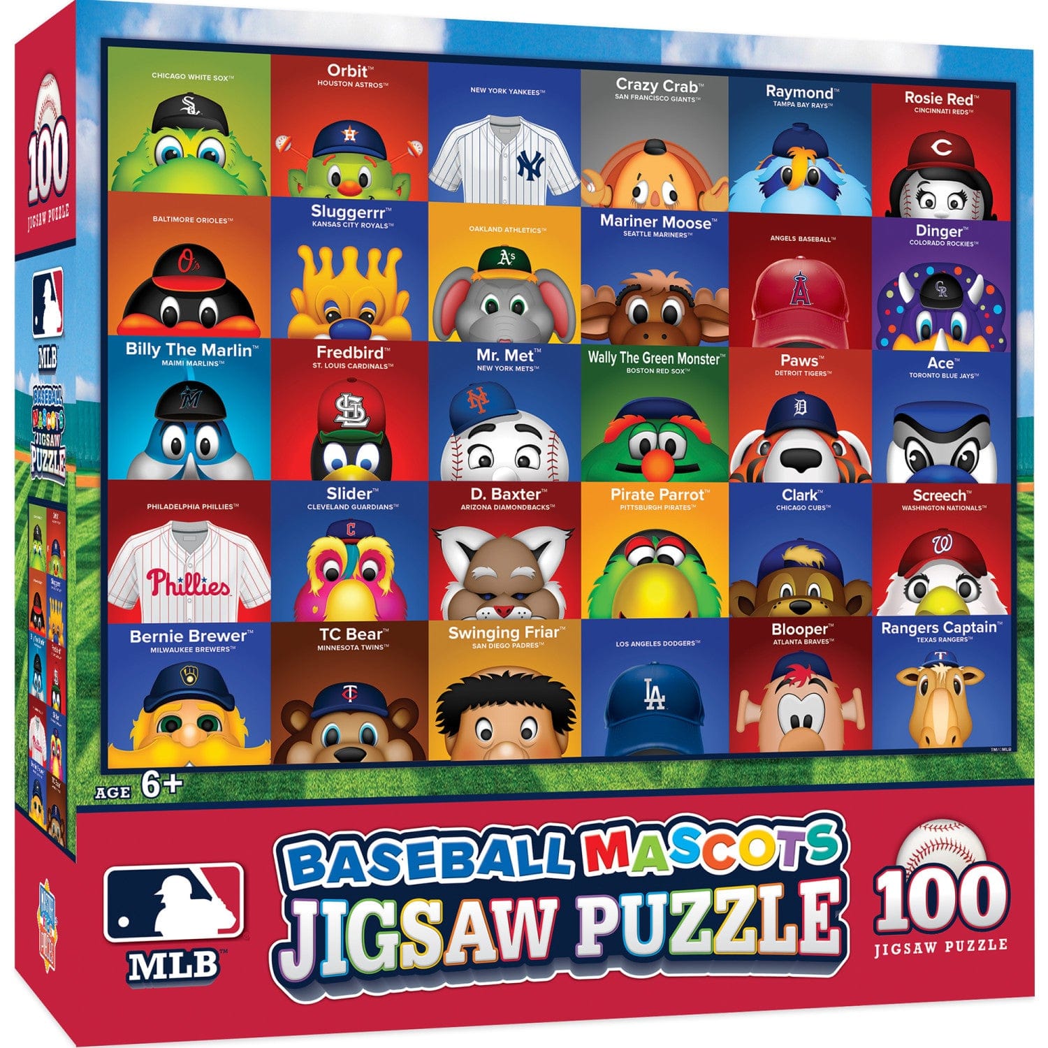 MLB Mascots 100pc Puzzle