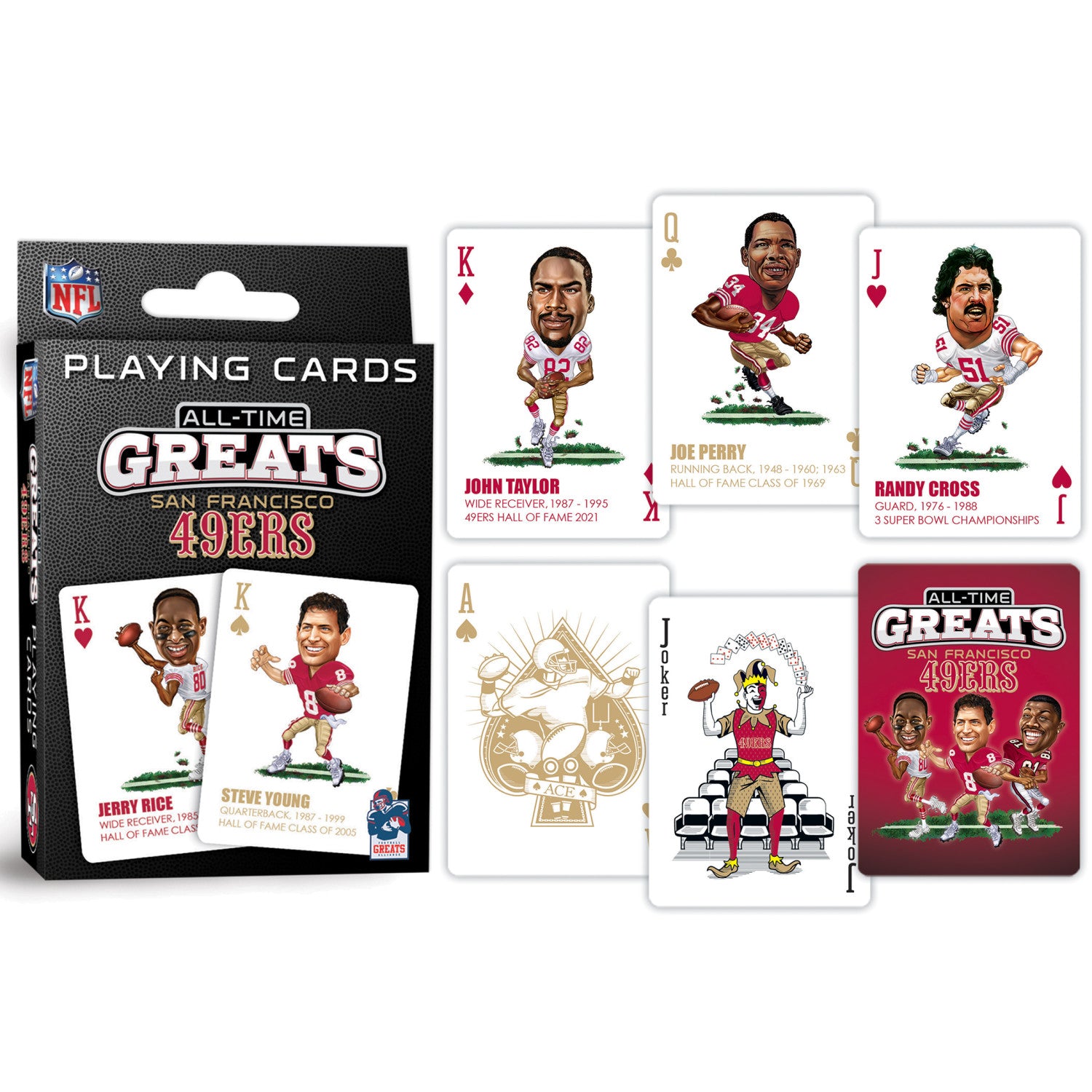 Masterpieces San Francisco 49ers All-Time Greats Playing Cards