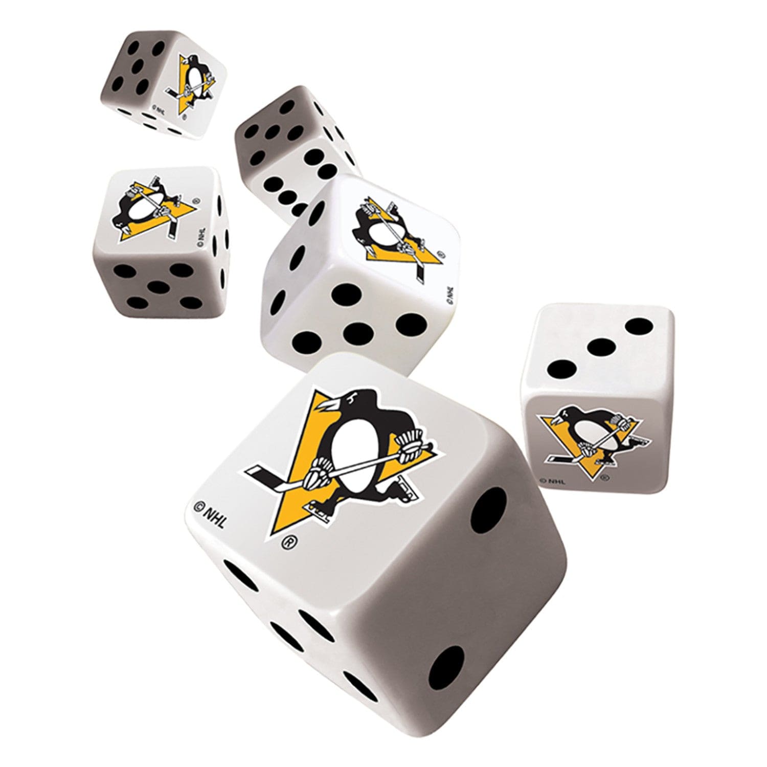 Pittsburgh Penguins NHL Dice Set