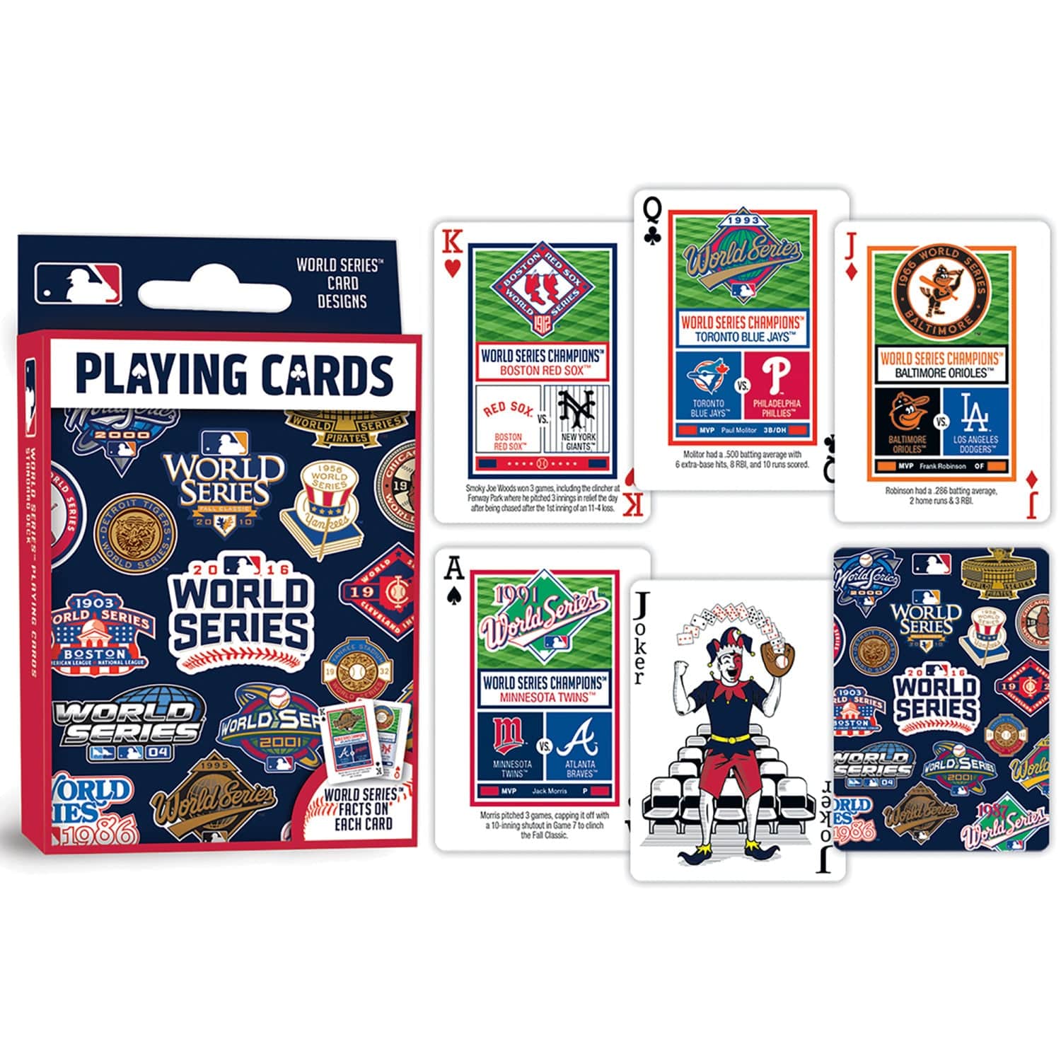 MLB World Series Playing Cards - 54 Card Deck | MasterPieces ...