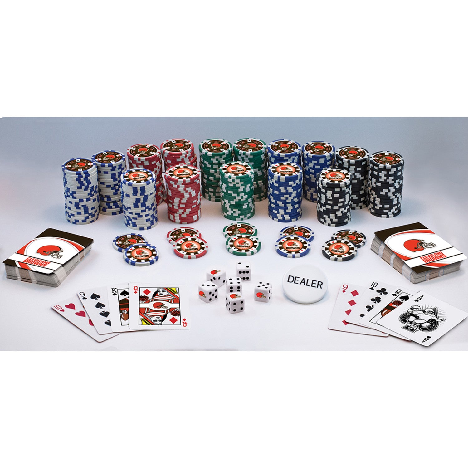 NFL Cleveland Browns 300 Piece Poker Set