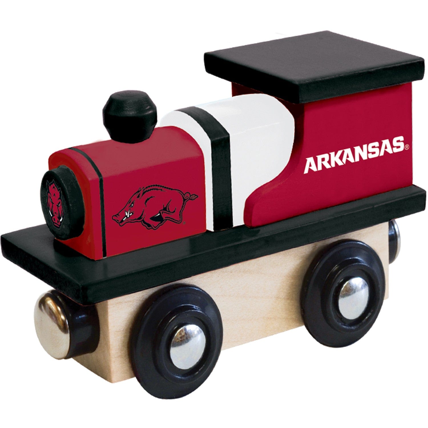 Arkansas Razorbacks NCAA Wood Train Engine