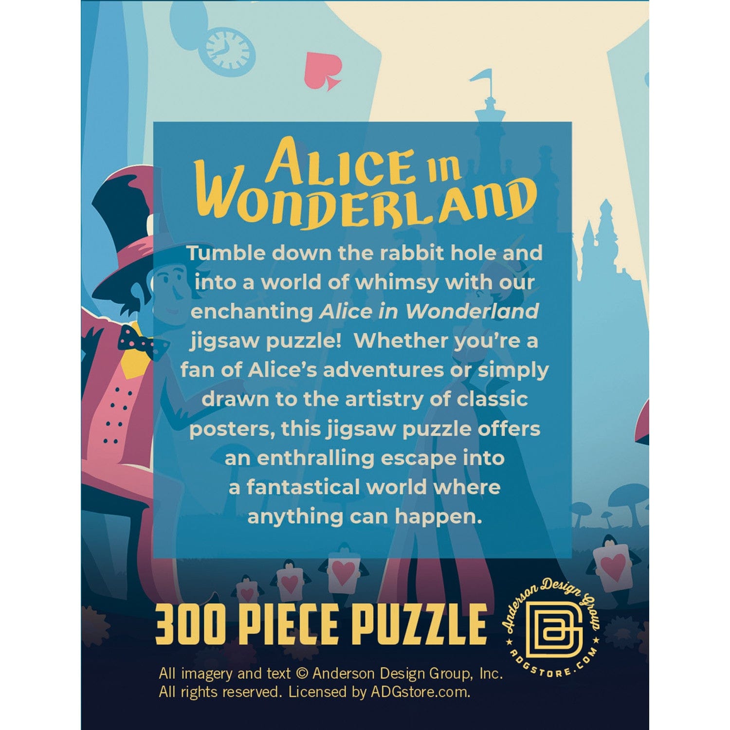 Puzzle Pod - Alice in Wonderland 300 Piece Puzzle