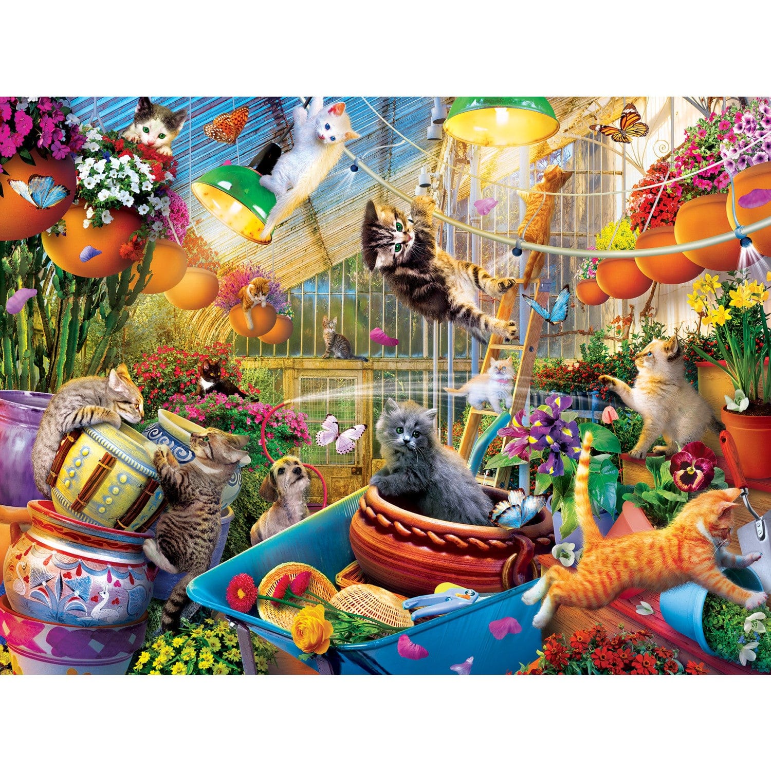 Glow in the Dark - Greenhouse Gone Wild 300 Piece EZ Grip Puzzle