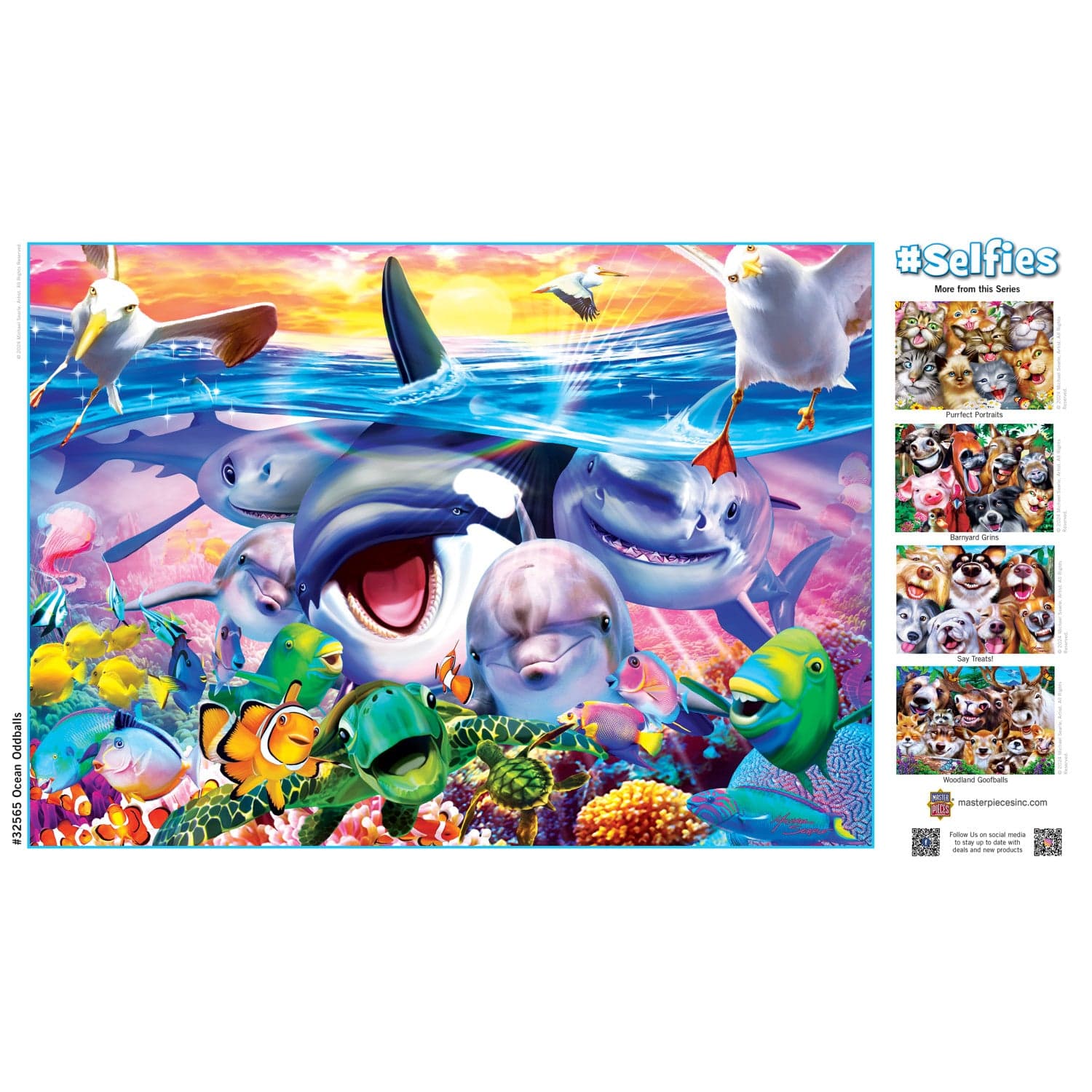 Selfies - Ocean Oddballs 500 Piece Jigsaw Puzzle