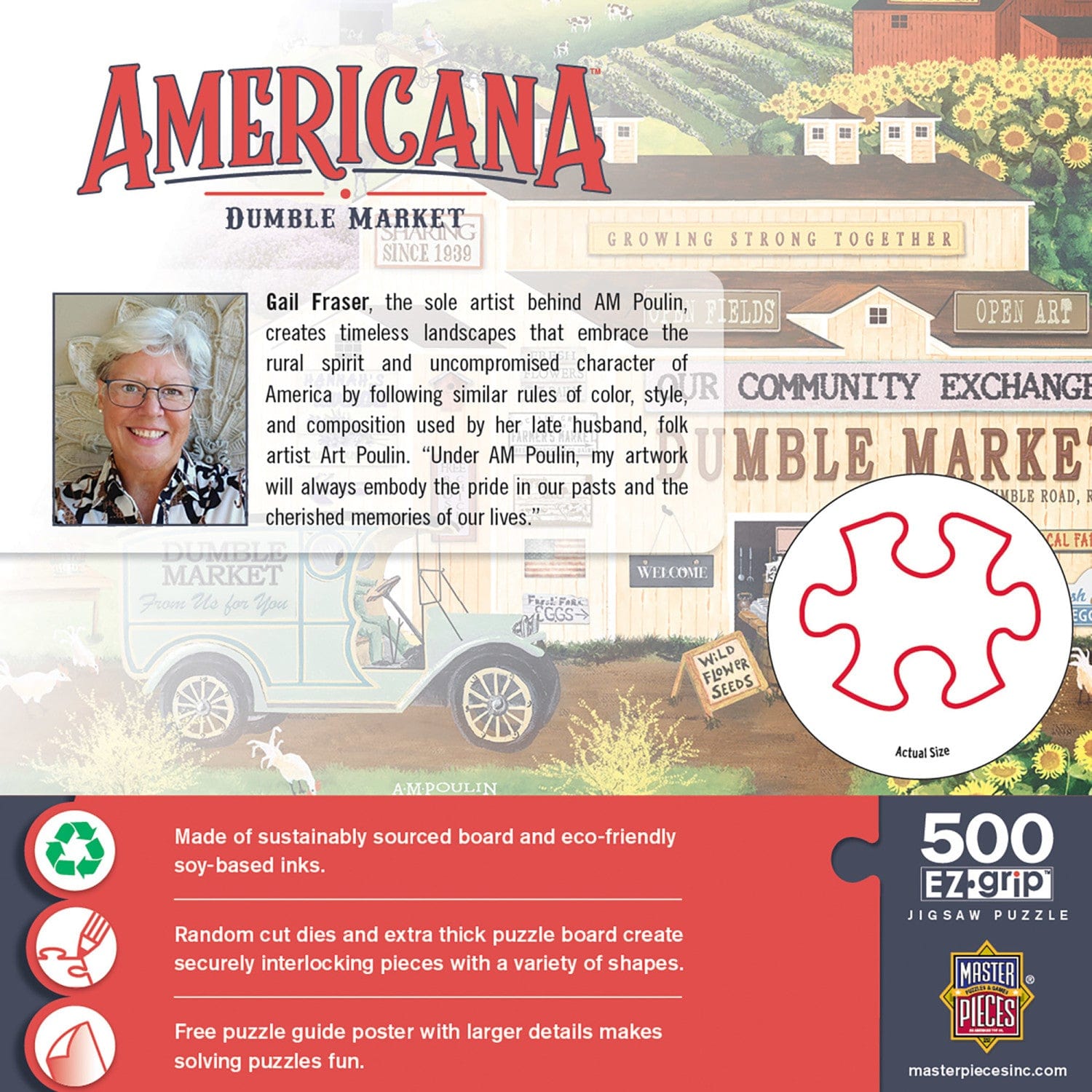 Americana - Dumble Market 500 Piece EZ Grip Jigsaw Puzzle