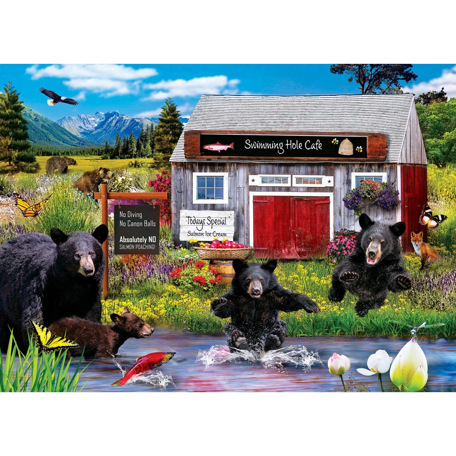 Wild & Whimsical - Swimming Hole 1000 Piece Puzzle