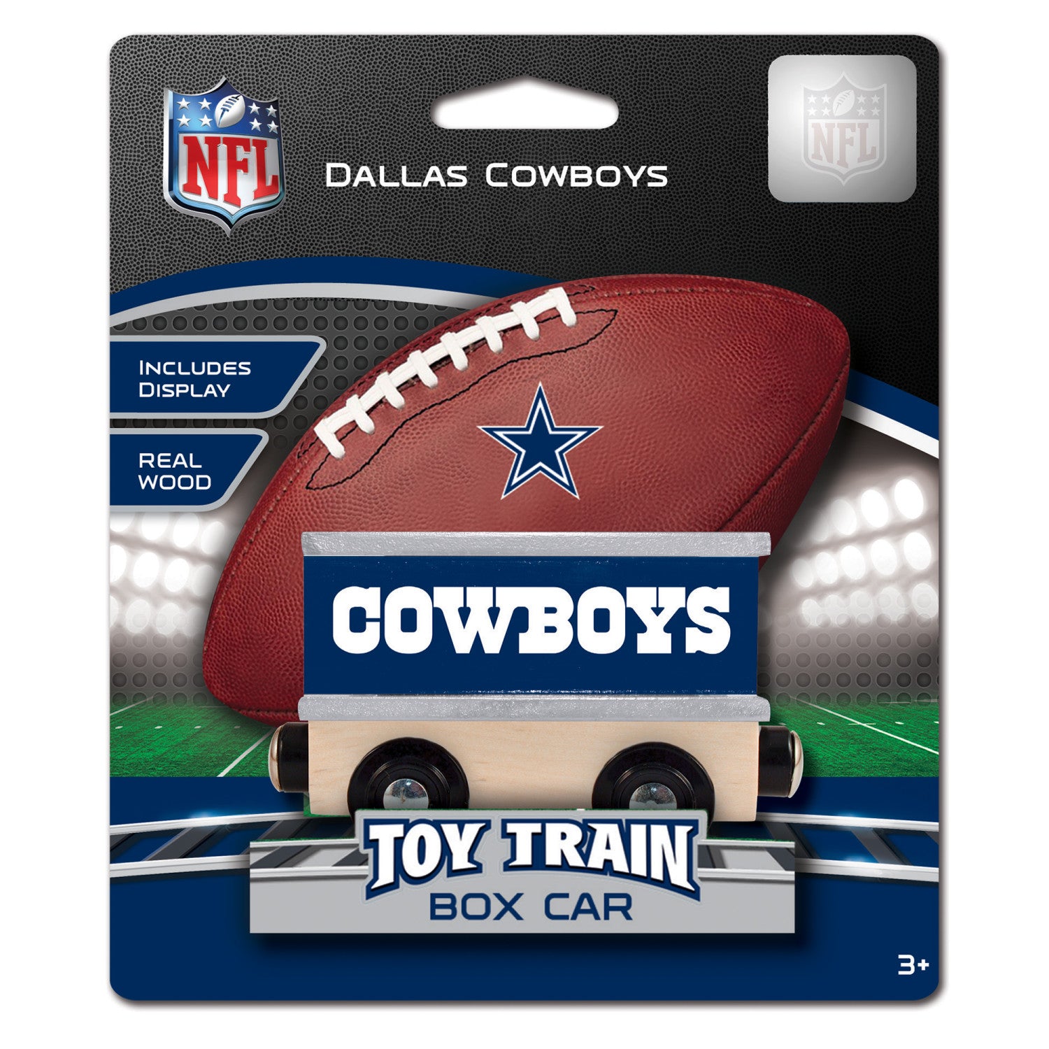 Dallas Cowboys NFL Wood Box Train Car