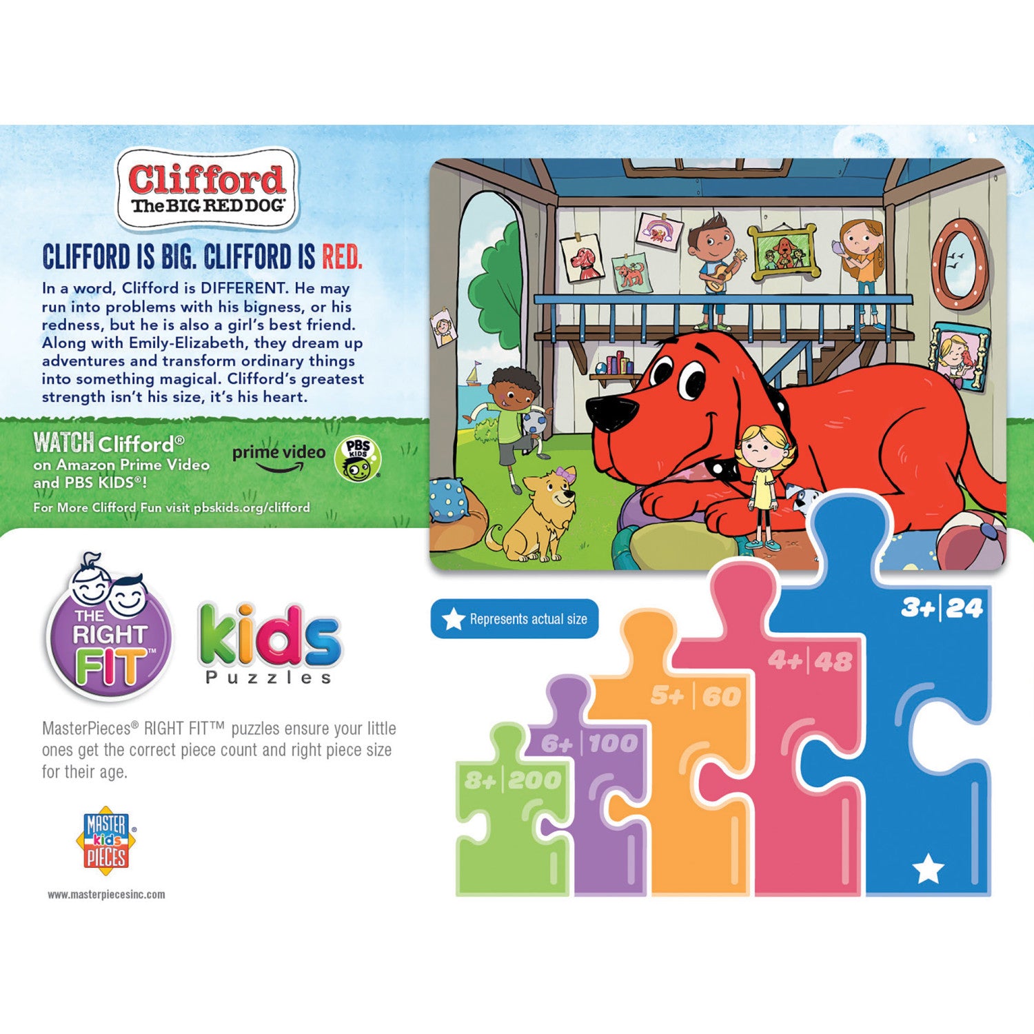 Clifford 4 Pack - 100 Piece Kids Puzzle  MasterPieces – MasterPieces Puzzle  Company INC