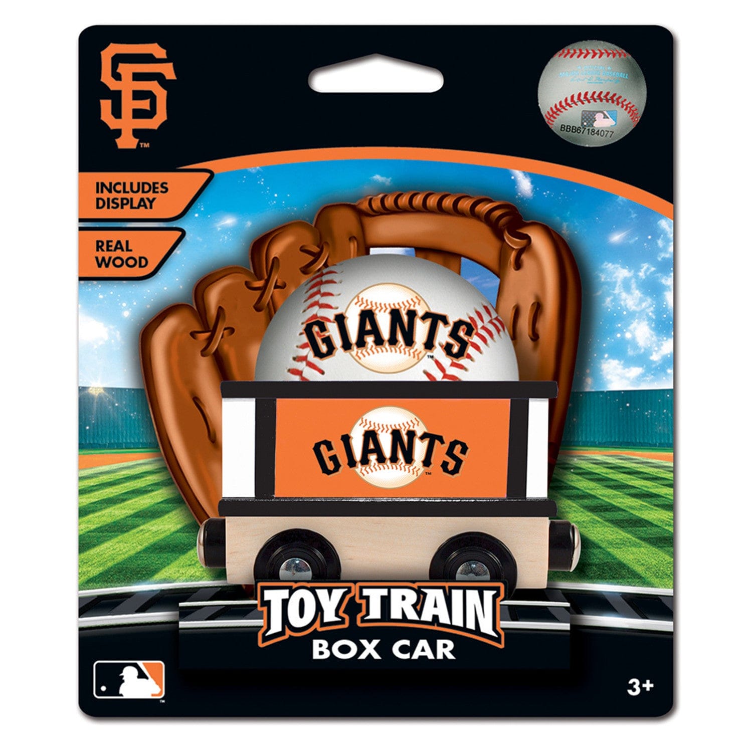 San Francisco Giants MLB Wood Box Train Car