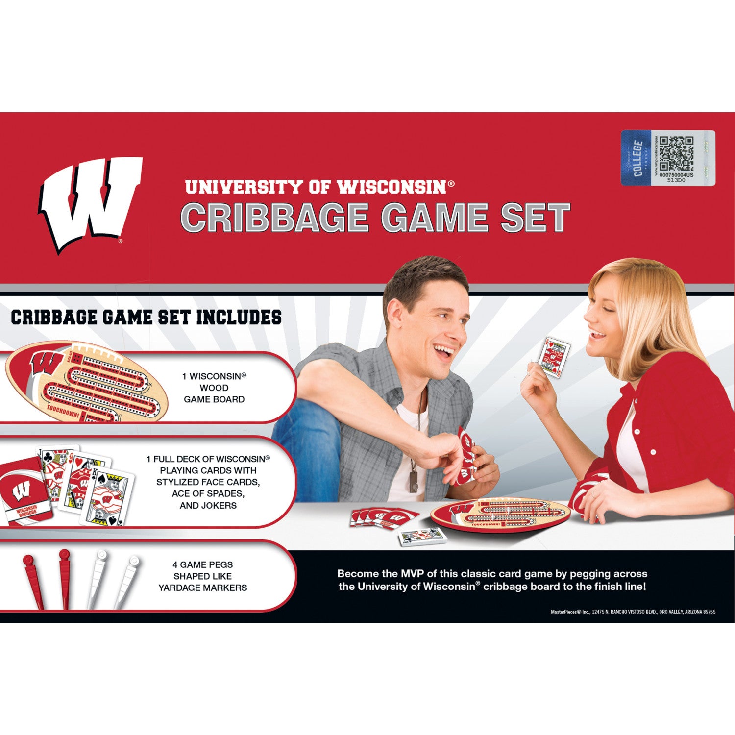 Wisconsin Badgers Cribbage