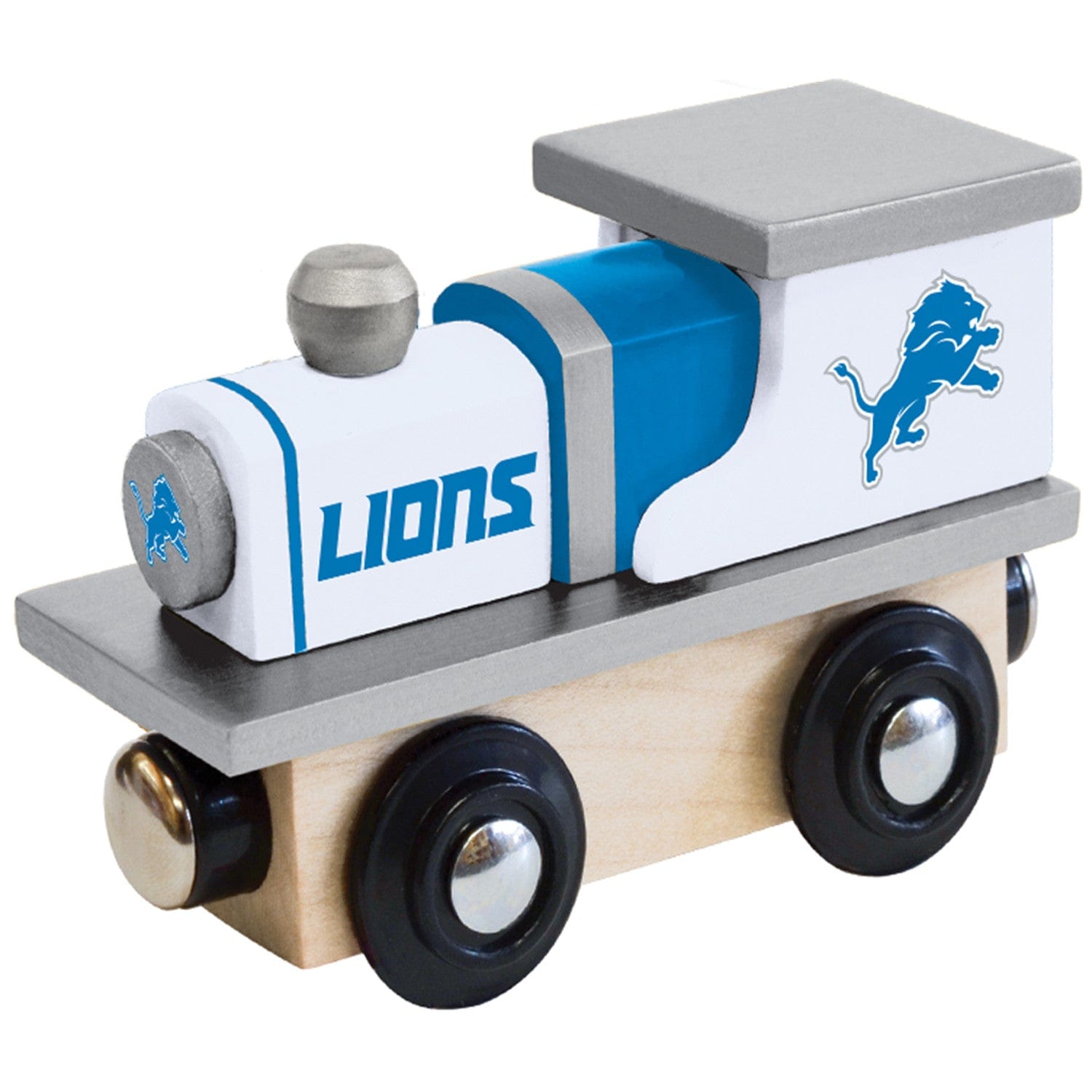 Detroit Lions NFL Wood Train Engine