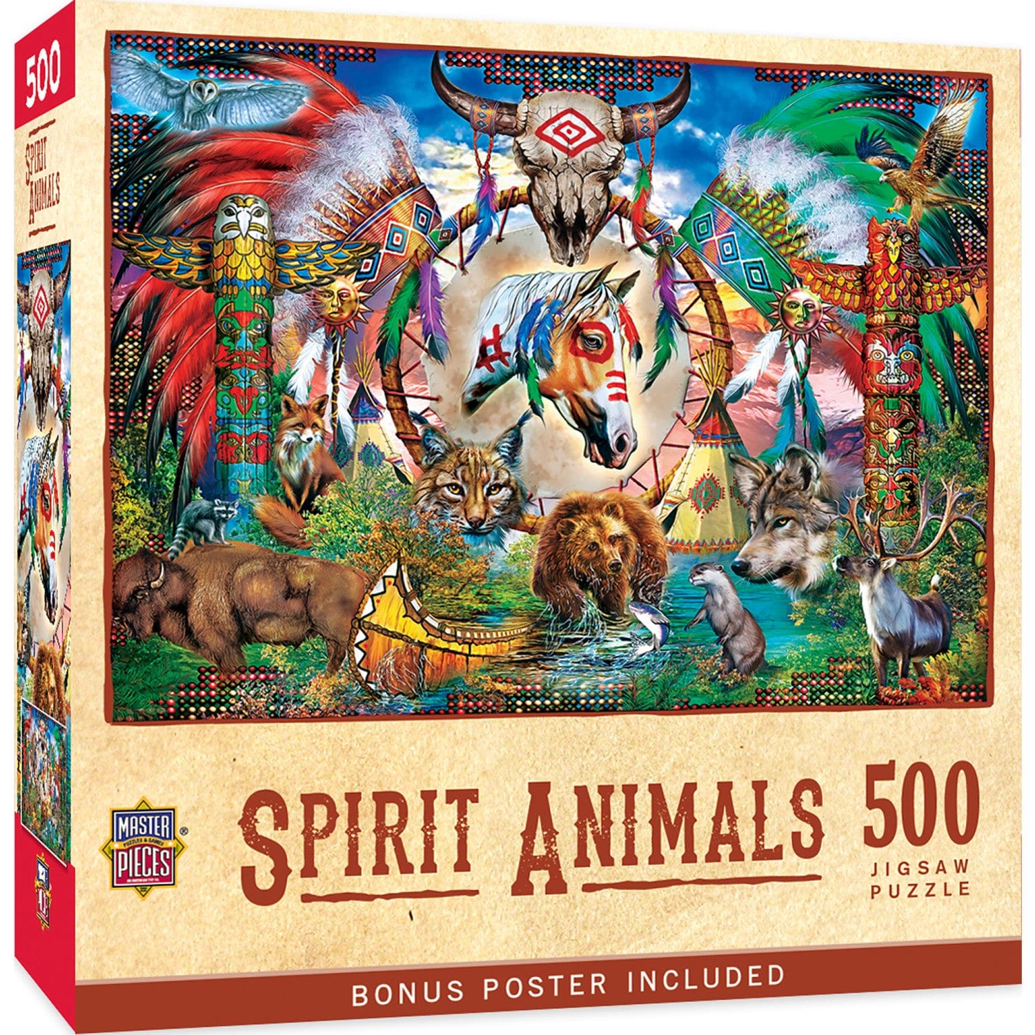 Tribal Spirit - Spirit Animals 500 Piece Jigsaw Puzzle