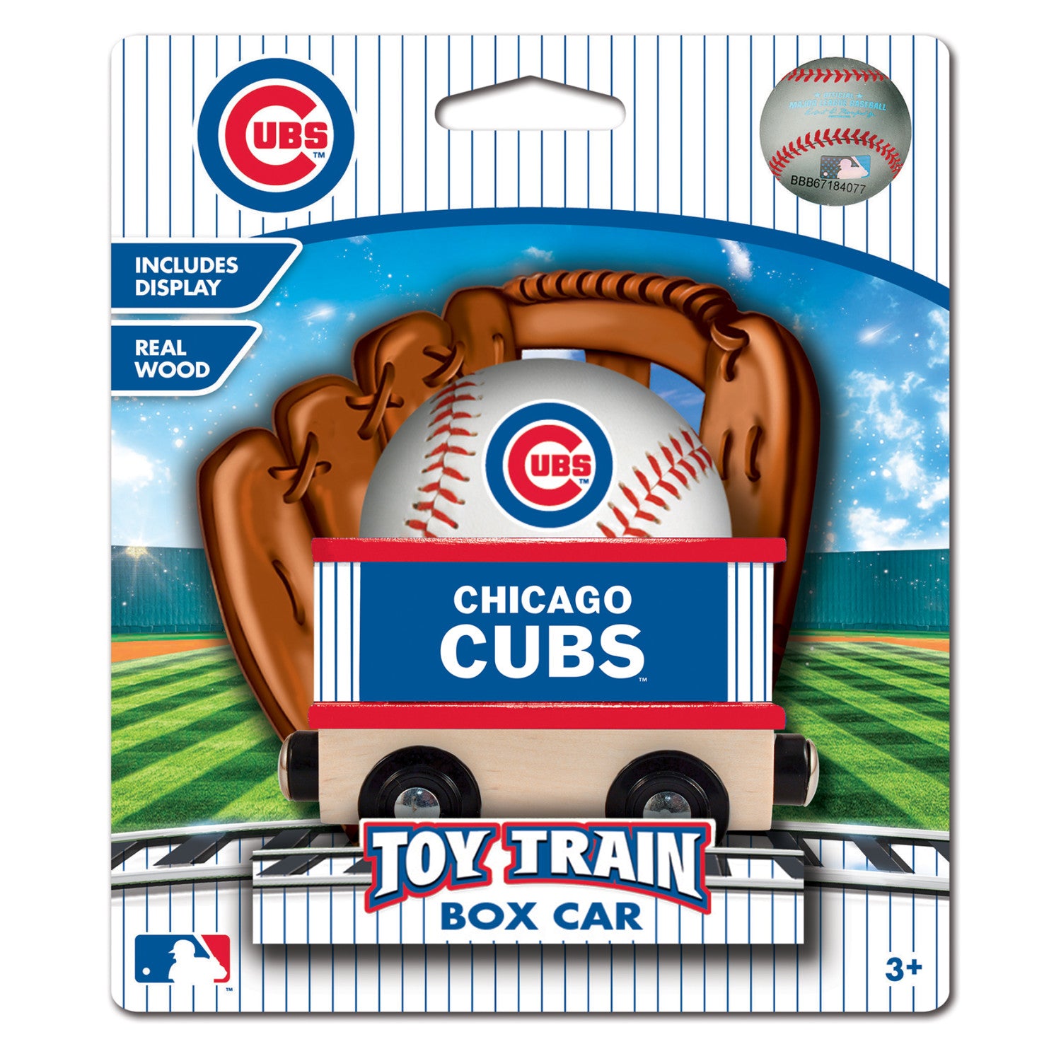 Chicago Cubs MLB Wood Box Train Car