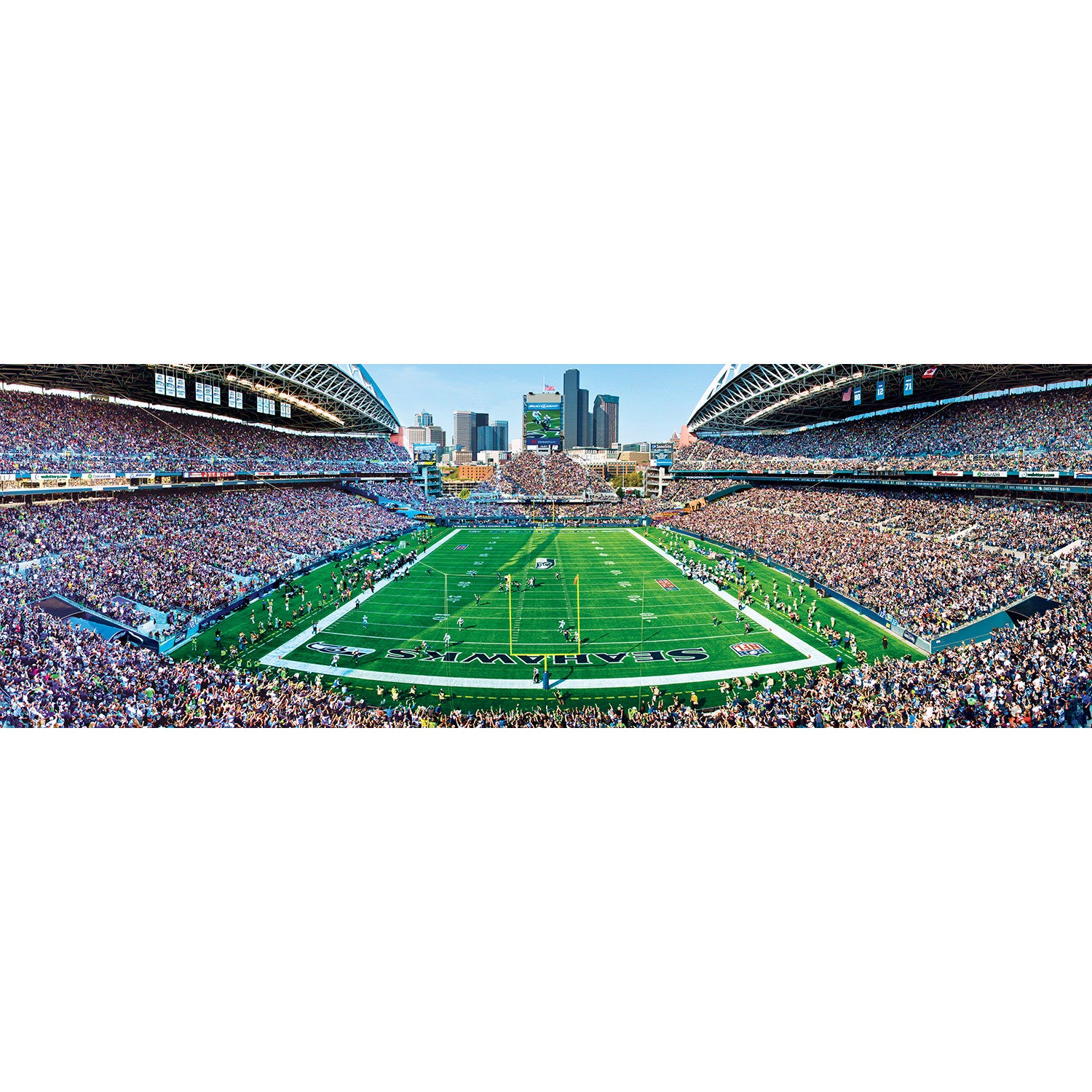 Seattle Seahawks NFL 1000pc Panoramic Puzzle - End Zone