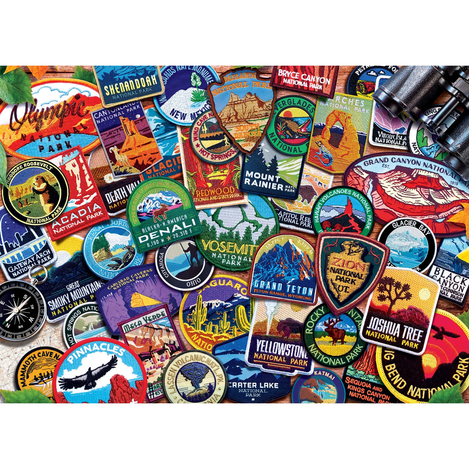 National Parks - Patches 1000 Piece Puzzle