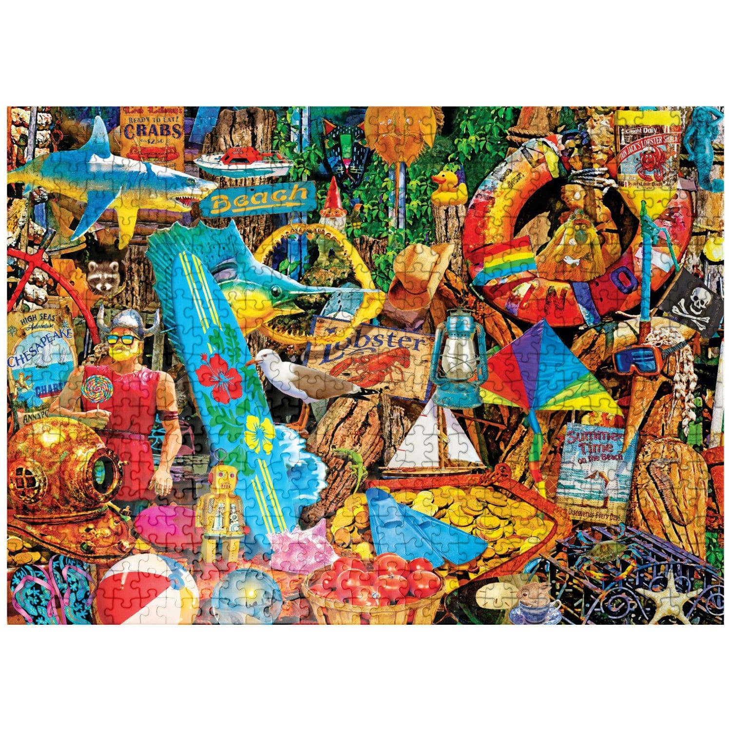 ODP Beach Time Flea Market - 500 Piece Puzzle