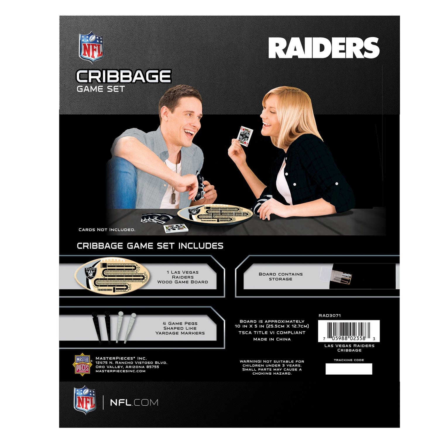 Las Vegas Raiders NFL Cribbage