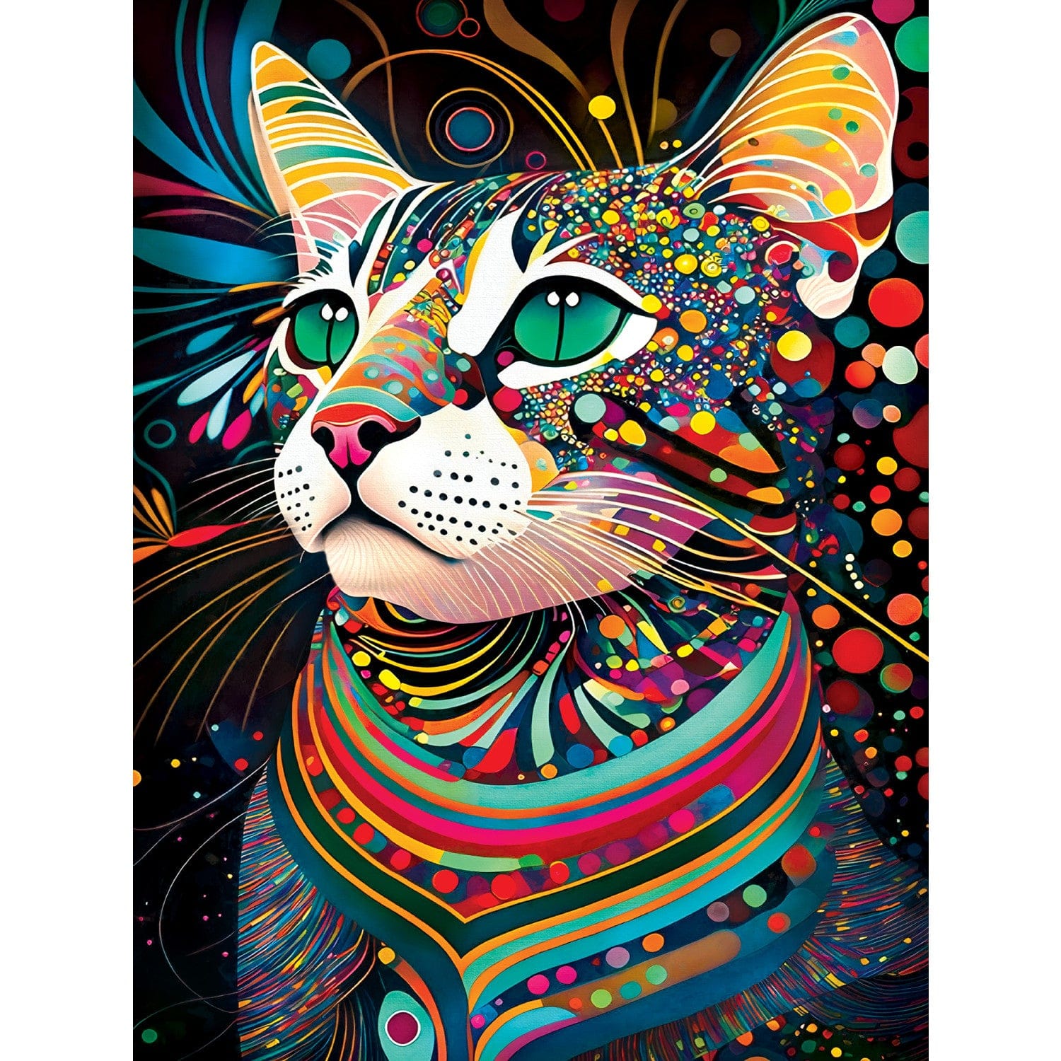 Black Cats - Prismatic Peggy 300 Piece Puzzle