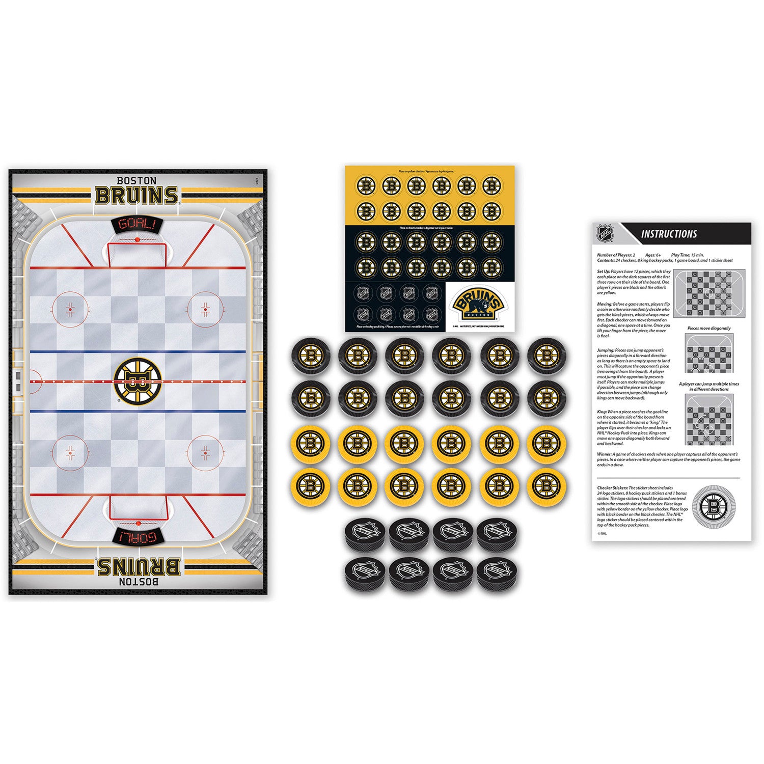 Boston Bruins NHL Checkers