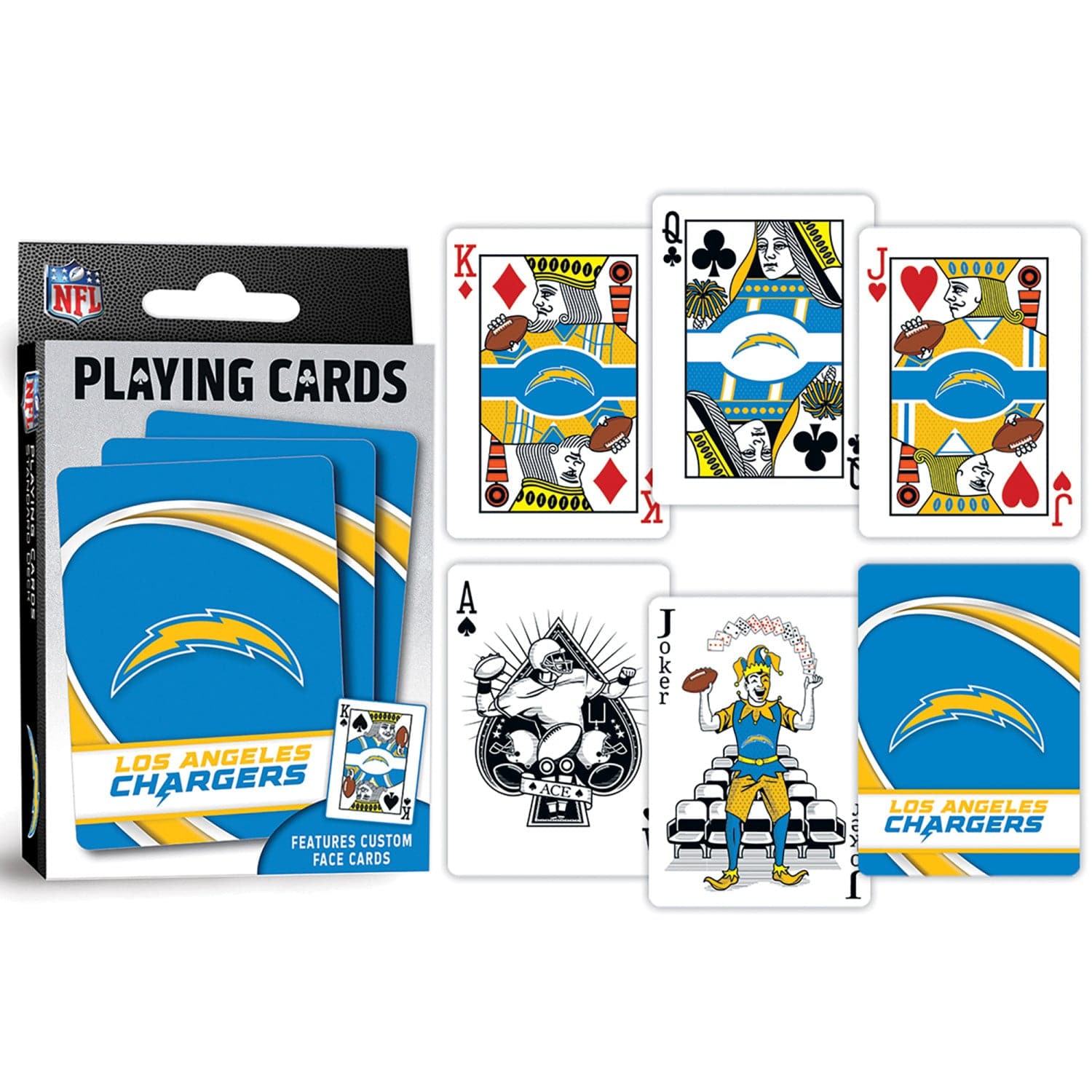 Los Angeles Chargers Playing Cards - 54 Card Deck