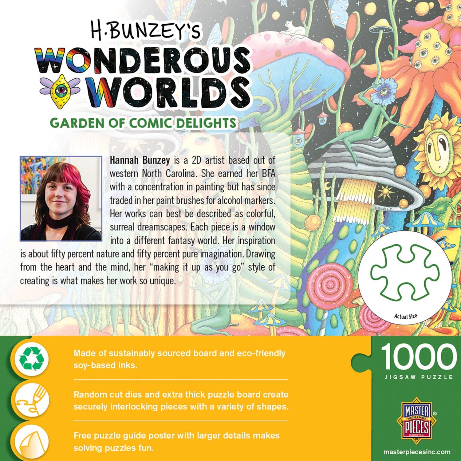 Wonderous Worlds - Garden of Cosmic Delight 1000 Piece Jigsaw Puzzle