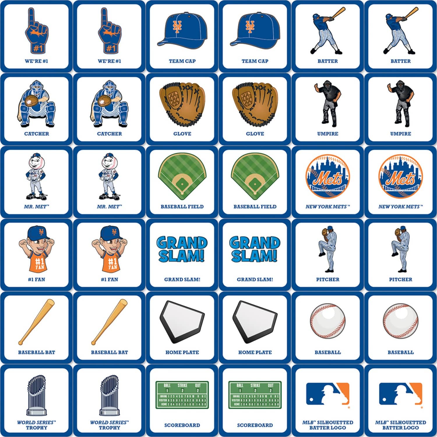 New York Mets MLB Matching Game