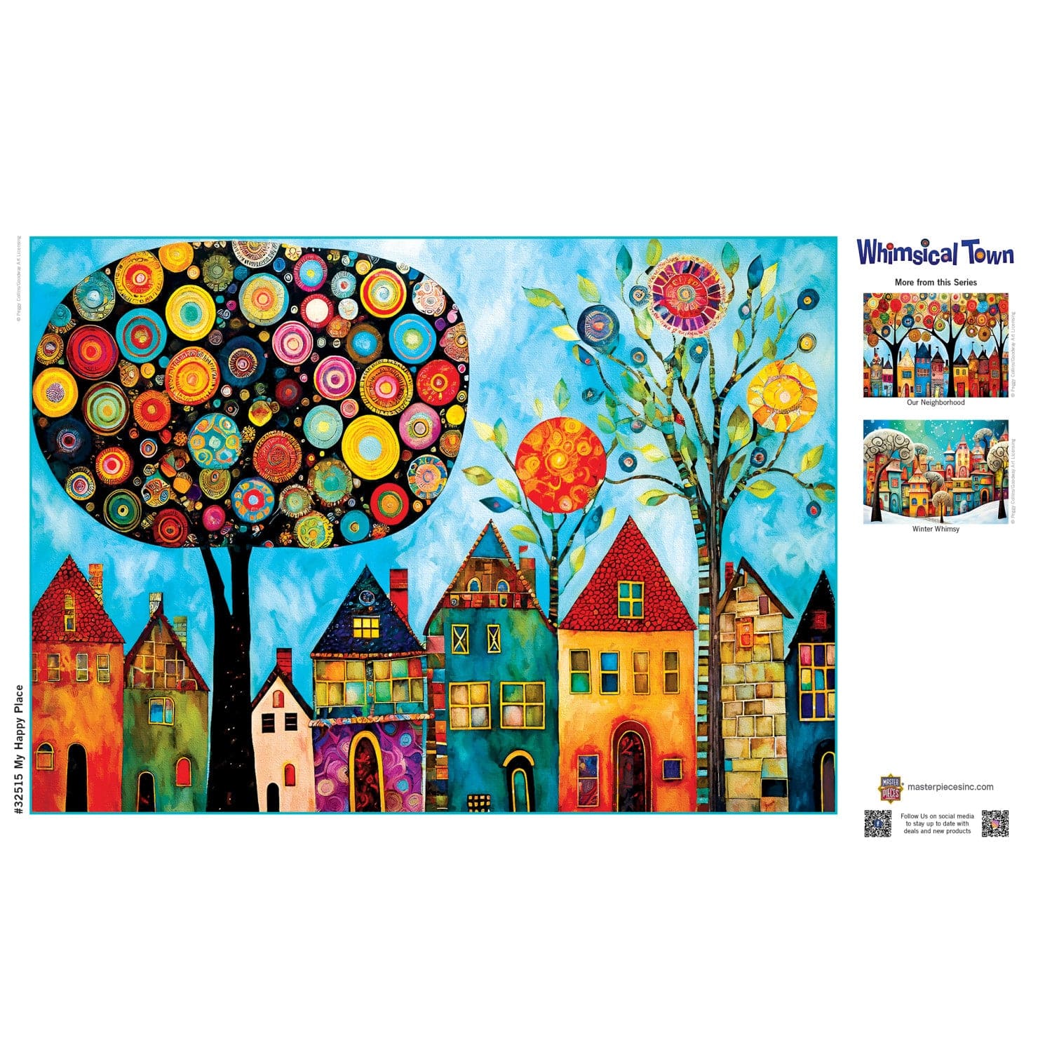 Whimsical Town - My Happy Place 500 Piece Jigsaw Puzzle