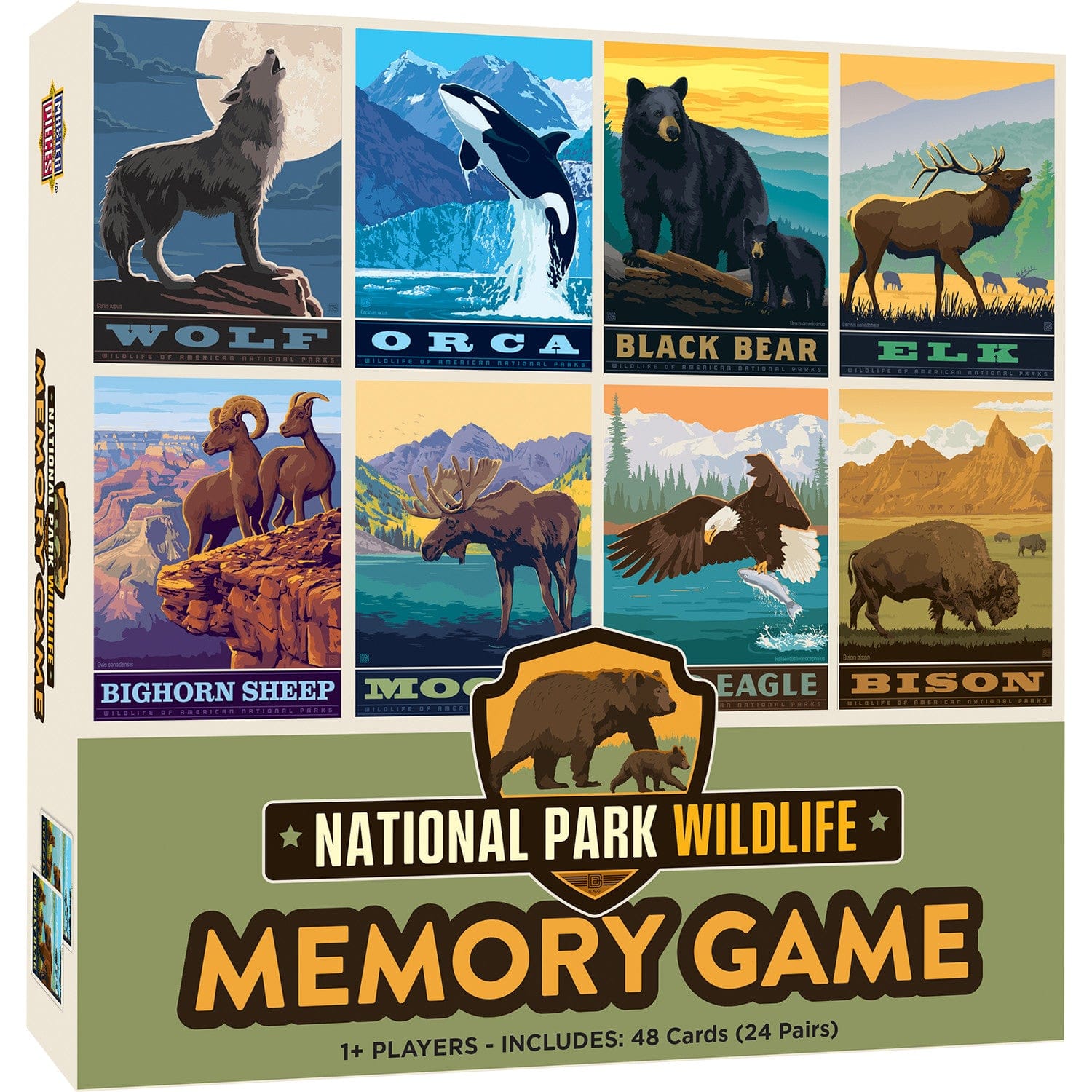 National Parks Wildlife Memory Game