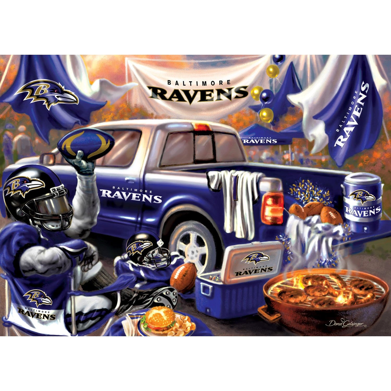 Baltimore Ravens NFL Gameday 1000pc Puzzle